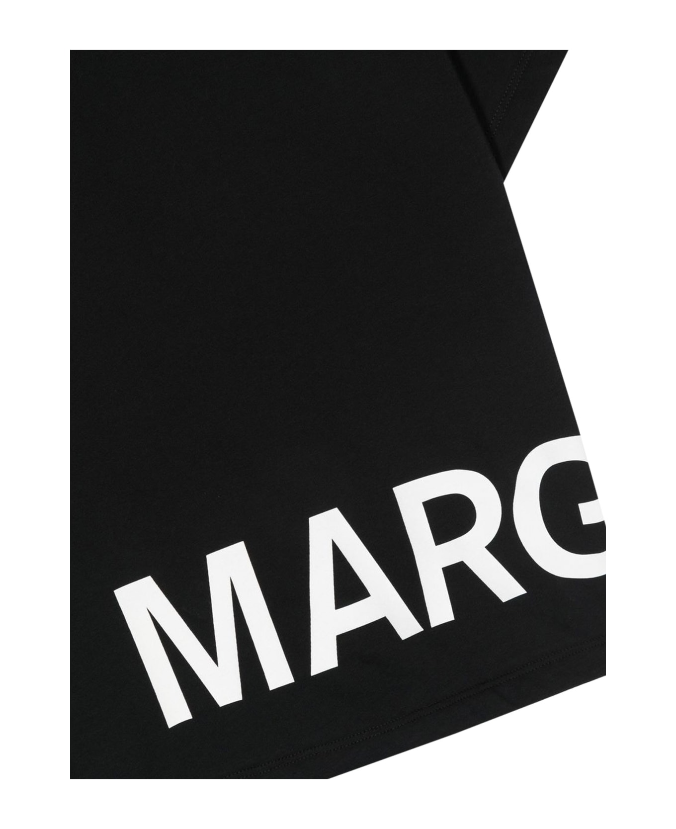 MM6 Maison Margiela red polo logo dress At The Bottom - NERO