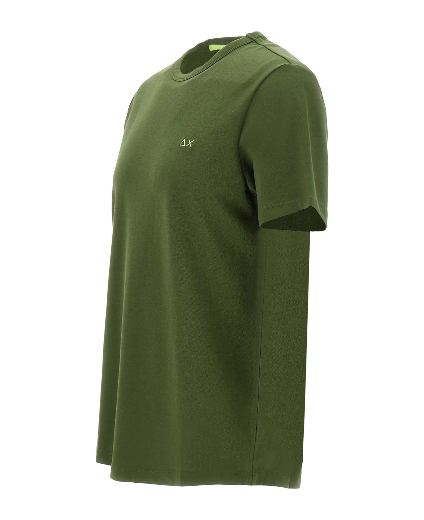 Sun 68 "solid" Cotton T-shirt - GREEN