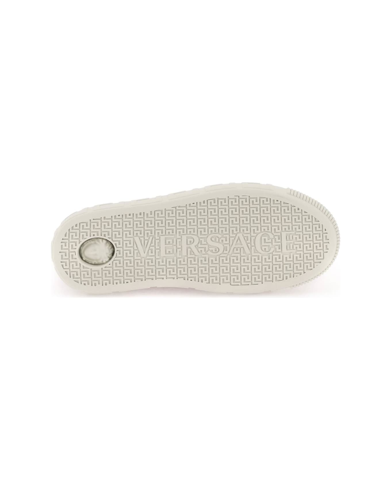 Versace Sneaker With Logo All-over - BEIGE BABY PINK NEW VERSA (Beige)