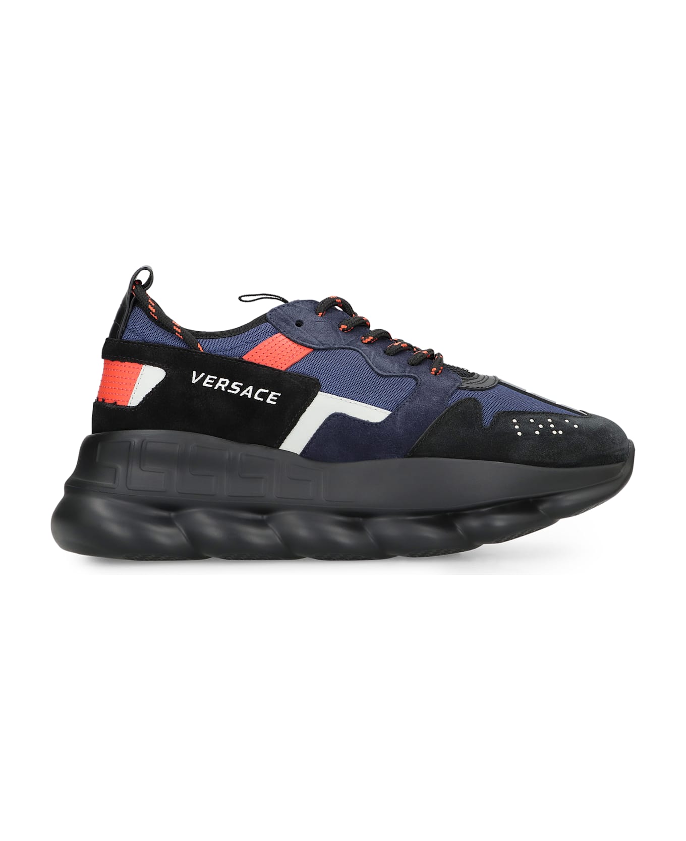 Versace Chain Reaction Chunky Sneakers - black