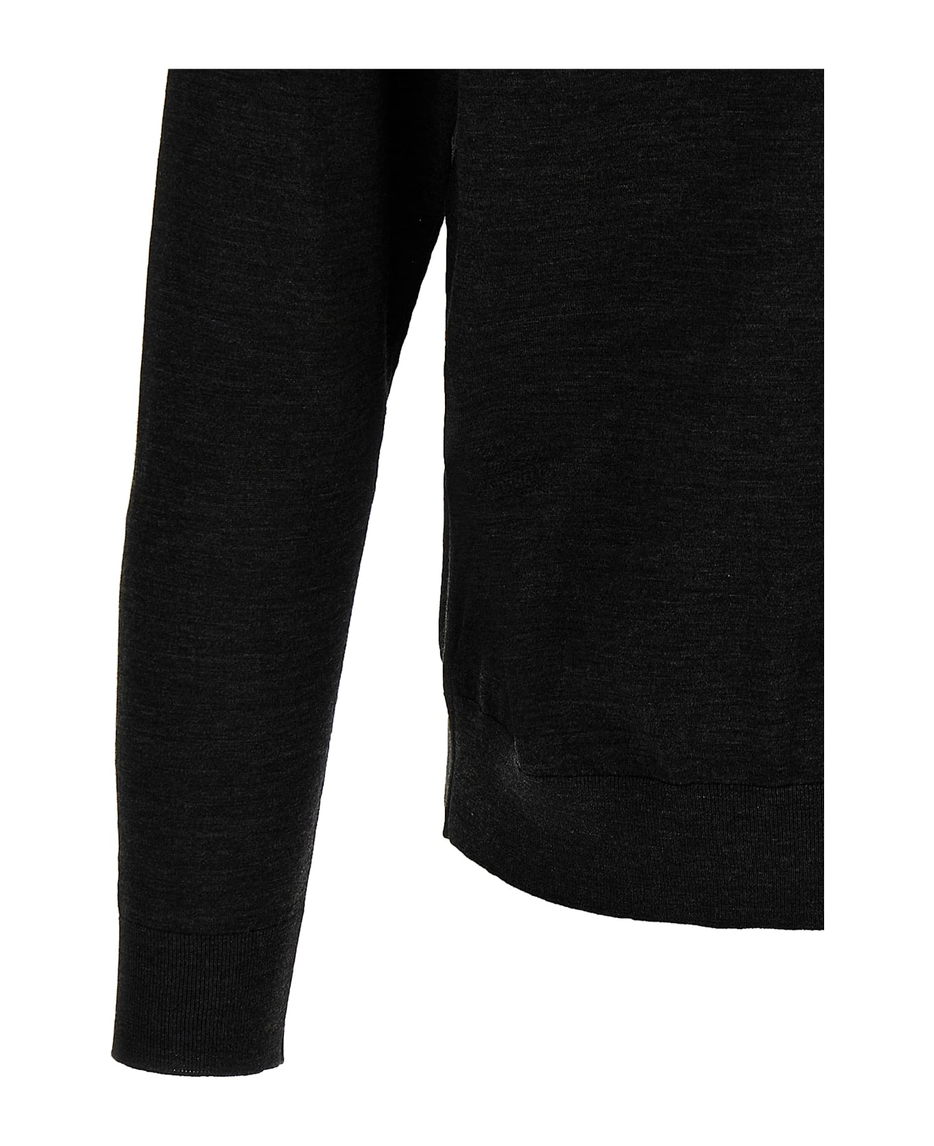 Kiton Half-zip Sweater - Black  