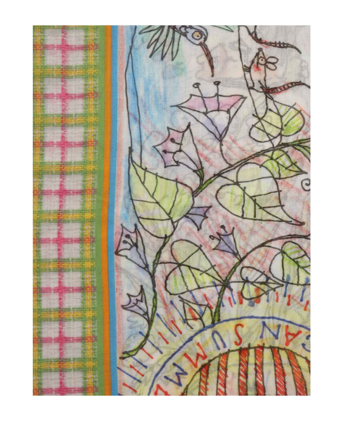 Faliero Sarti Multicolored Scarf With Pattern - MULTICOLOR スカーフ＆ストール