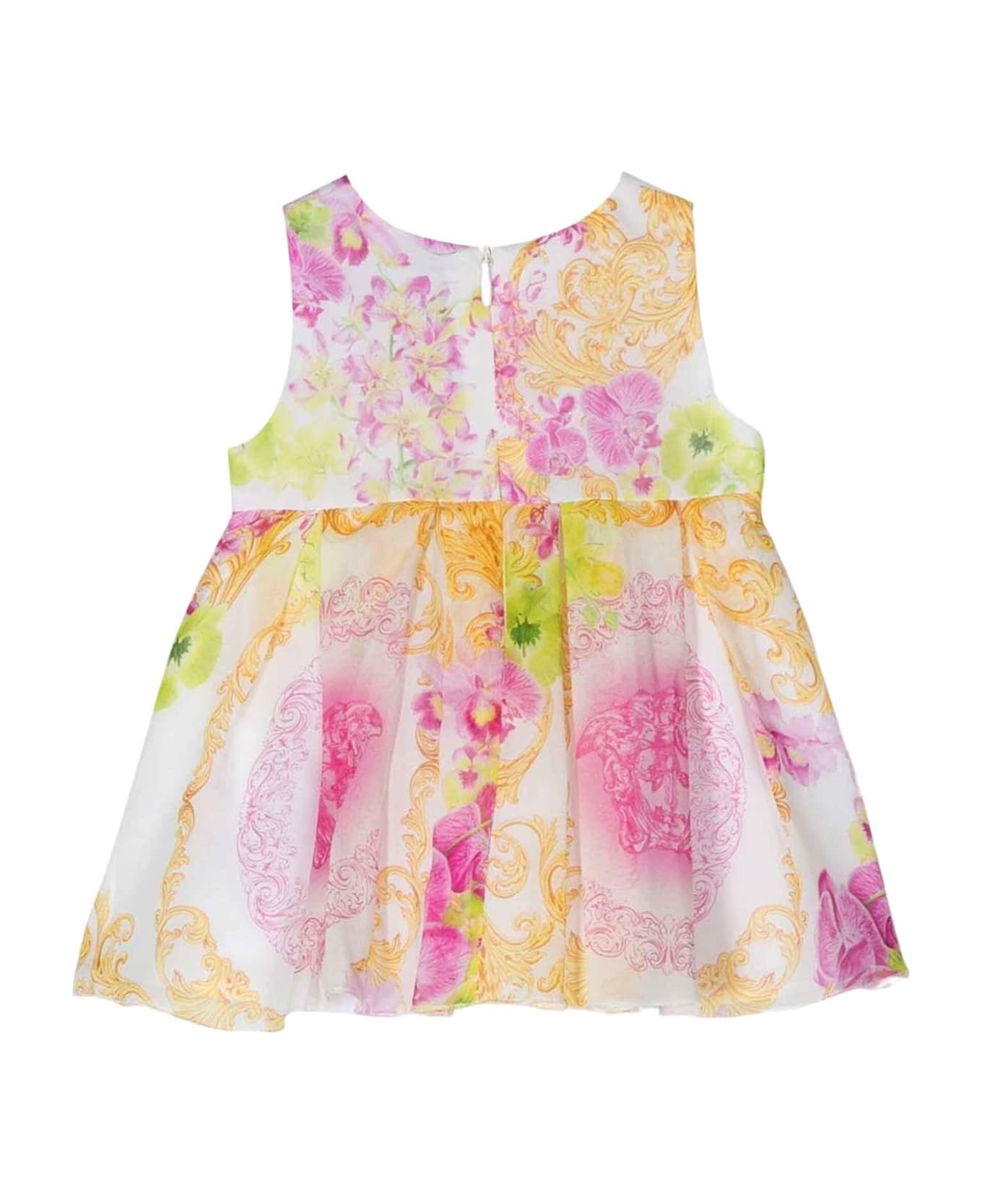Young Versace Multicolor Dress Baby Girl Kids - Multicolor