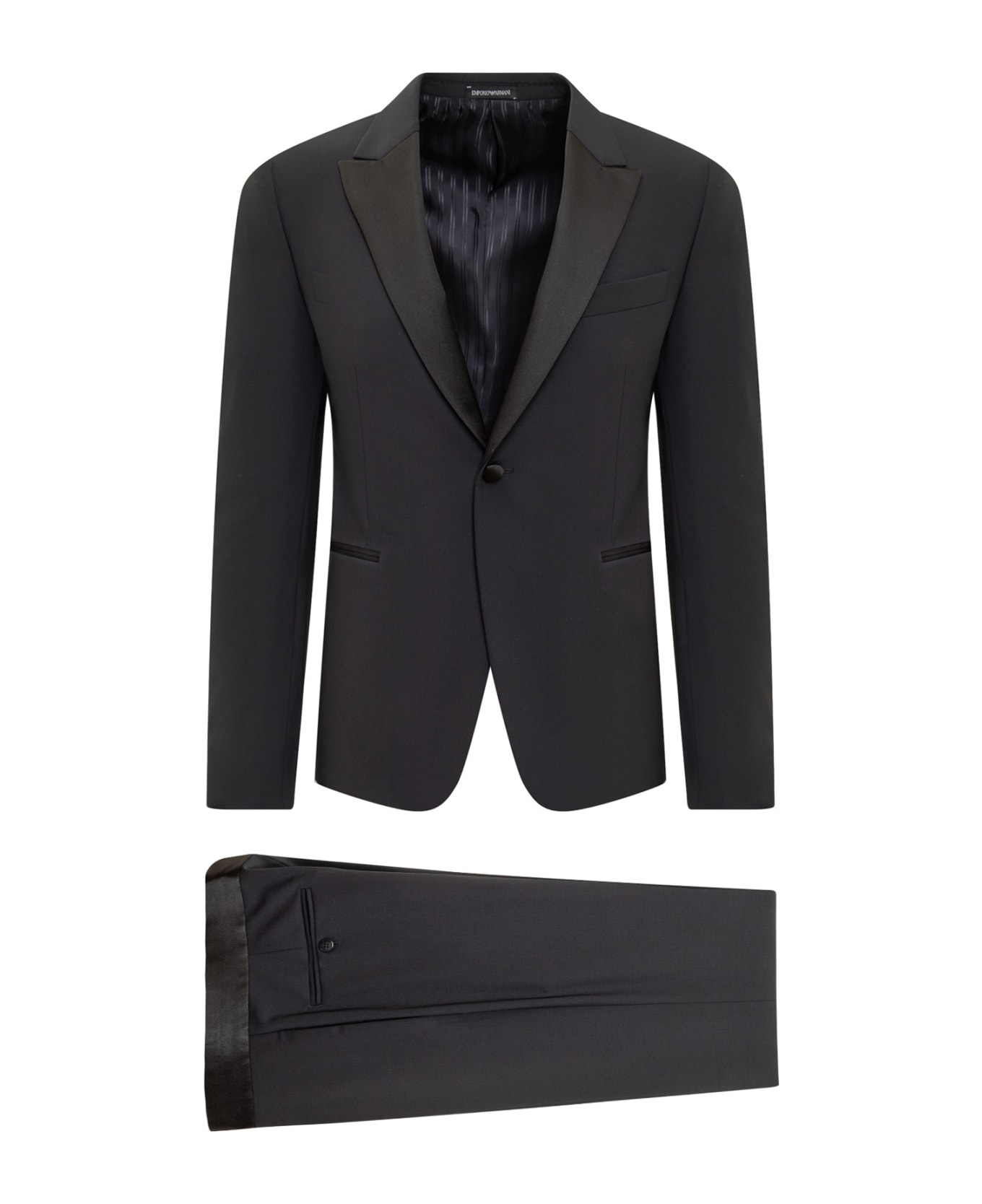 Emporio Armani Two Piece Tuxedo Suit - BLU NAVY