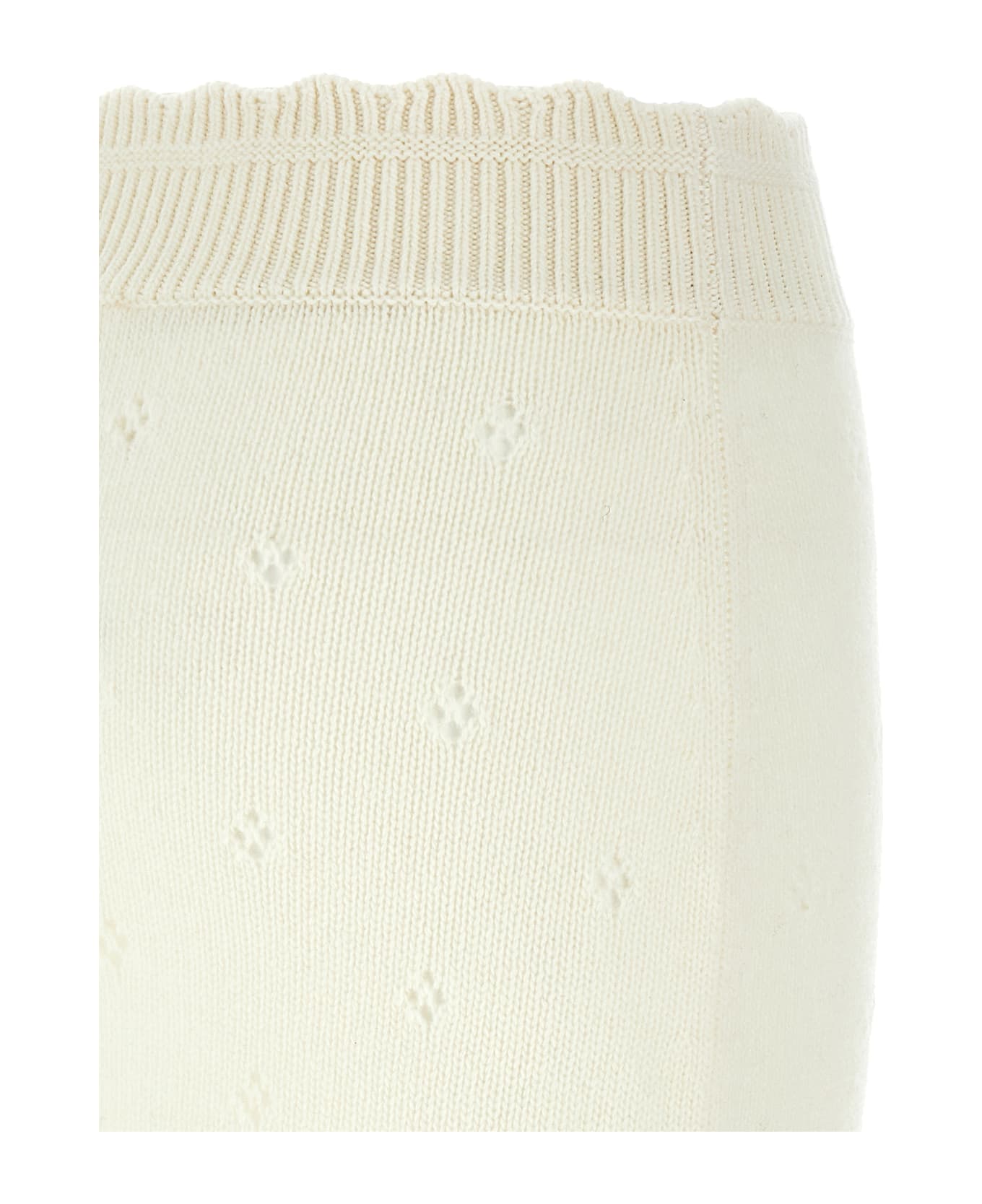 Chloé Jacquard Logo Skirt - White