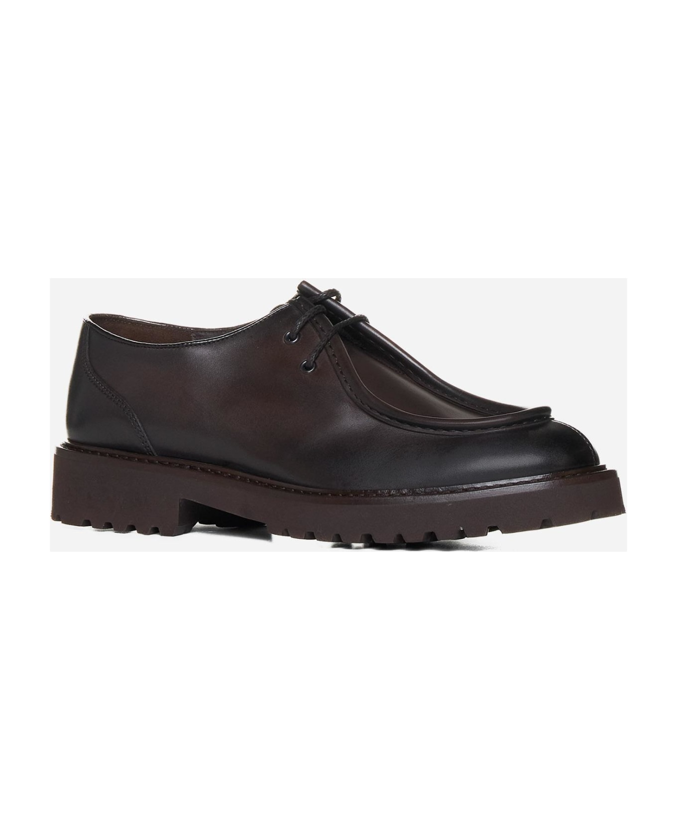 Doucal's Leather Lace-ups - Marrone
