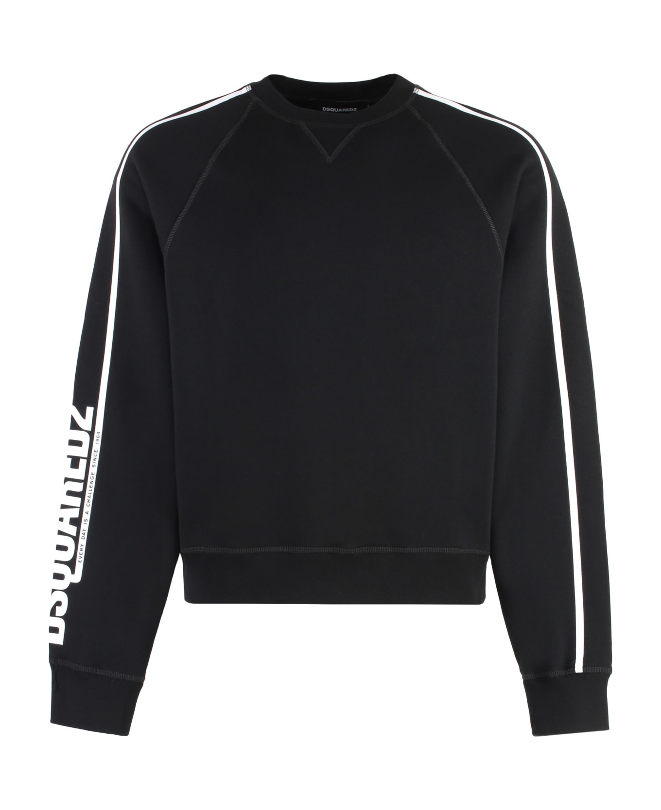 Dsquared2 Cotton Crew-neck Sweatshirt - black