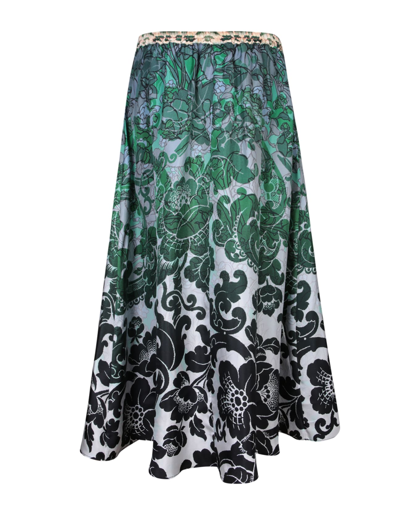 Pierre-Louis Mascia Aloe Teal/black Skirt - Green