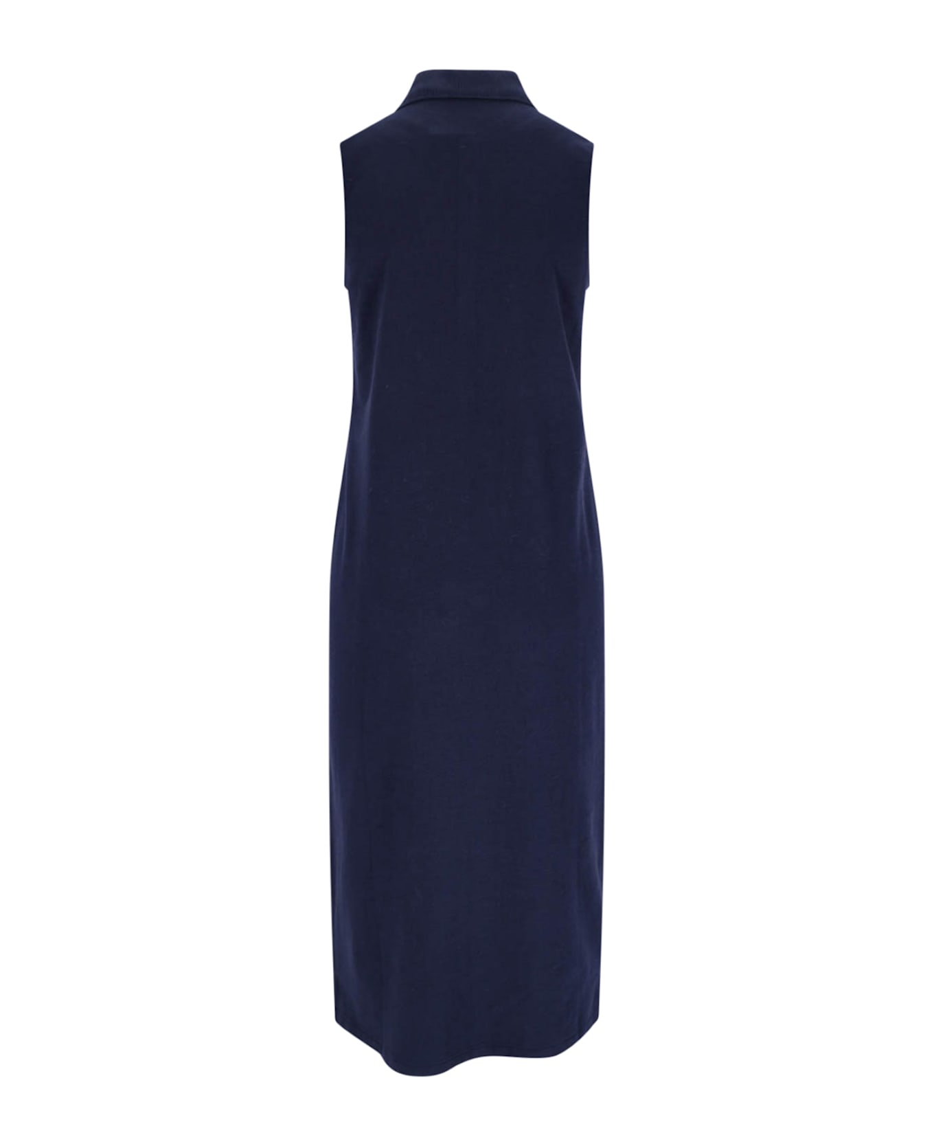 Polo Ralph Lauren Logo Midi Dress - Blue