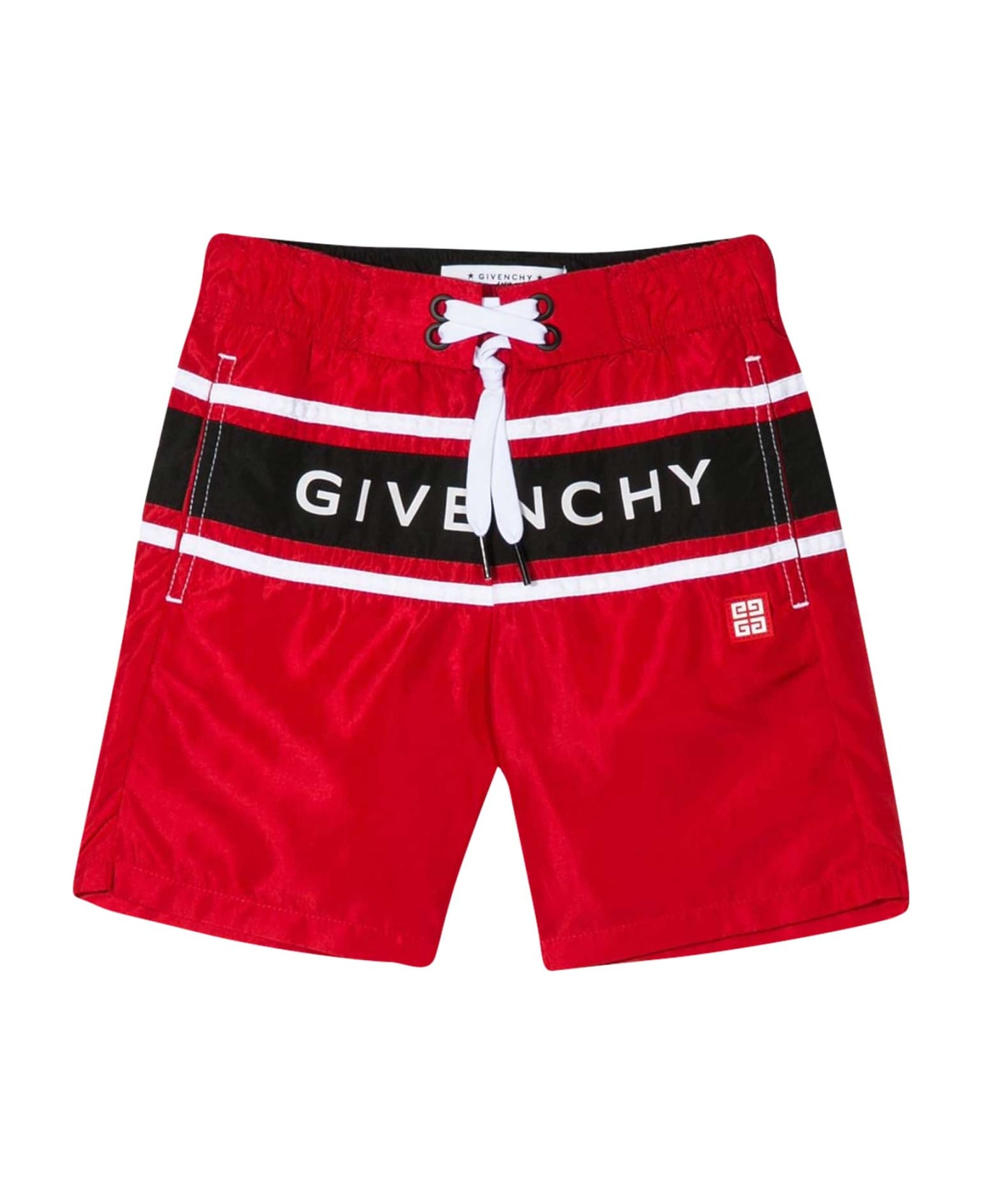 Givenchy Kids Printed Swimsuit - Rossa