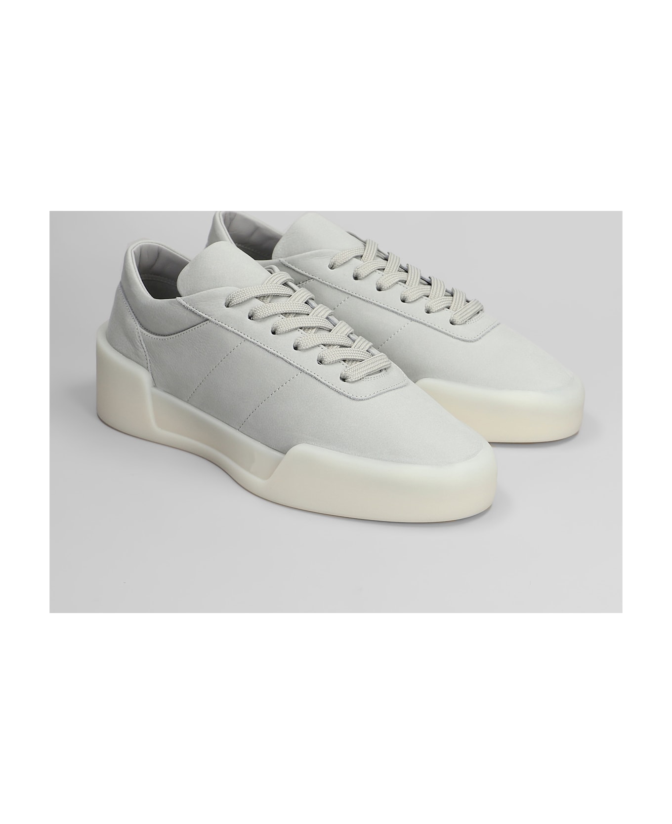 Fear of God Aerobic Low Sneakers In Grey Suede - grey