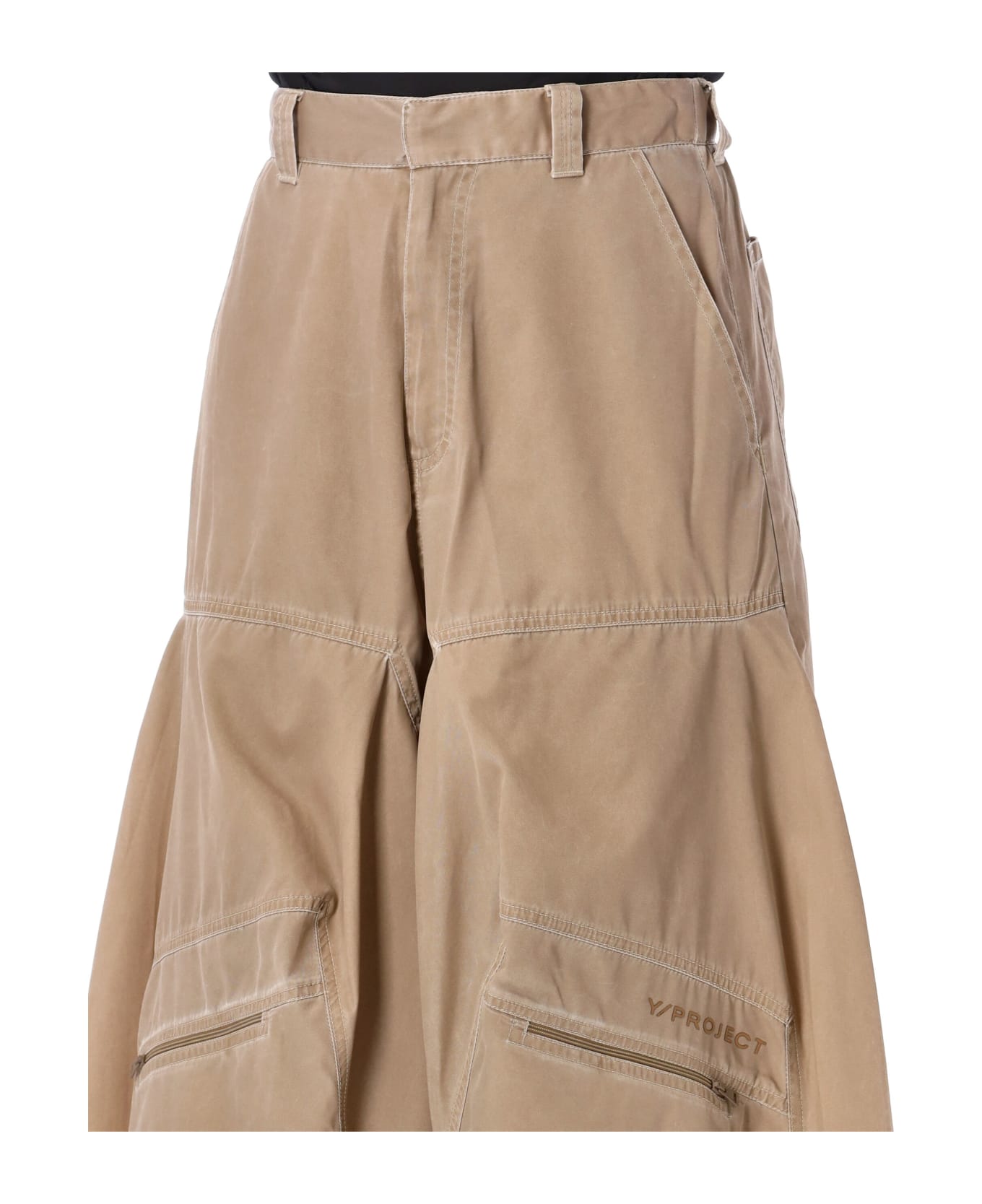 Y/Project Washed Pop-up Pant - WASHED BEIGE