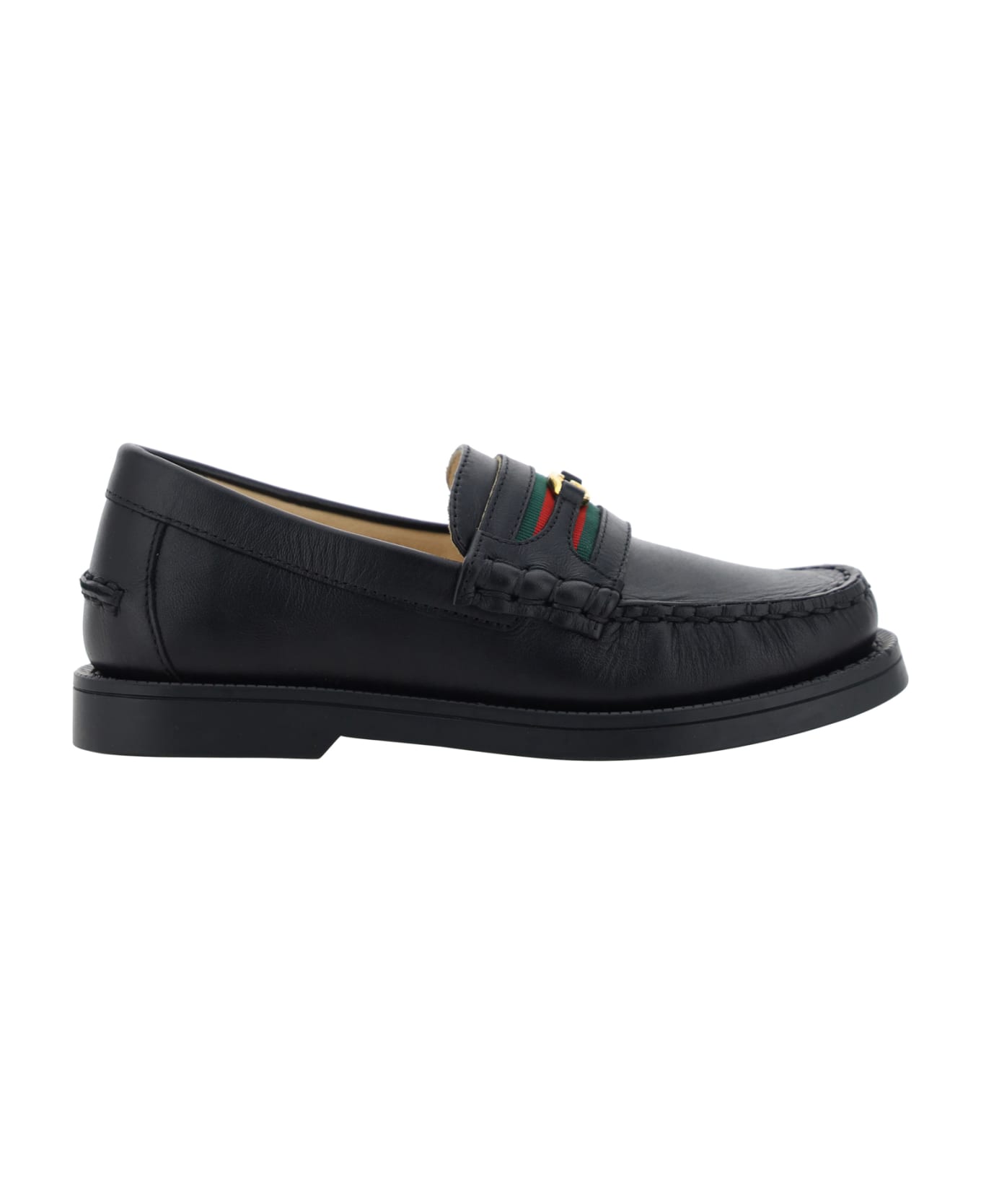 Gucci Loafers For Girl - Black シューズ