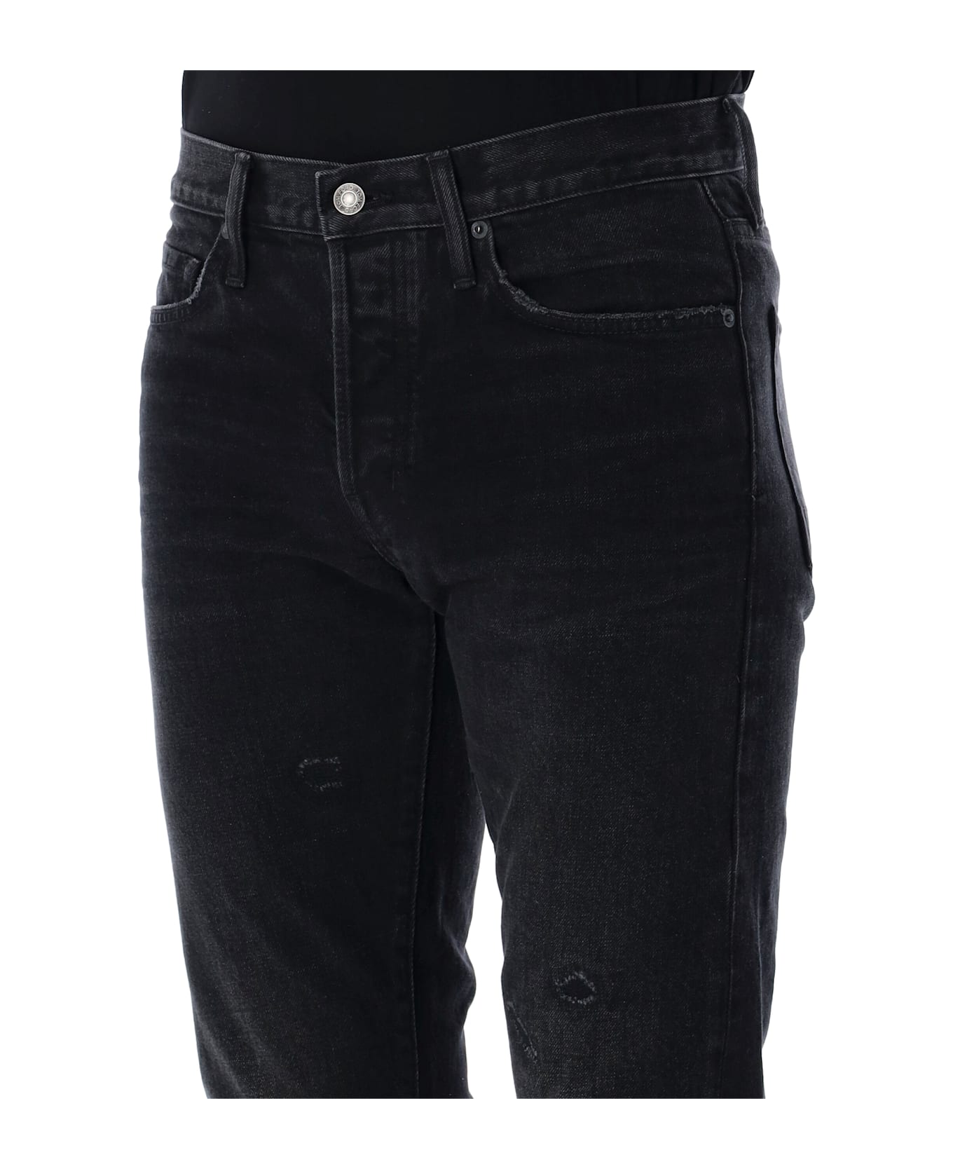 Tom Ford Rid And Repaired Denim Pants - BLACK