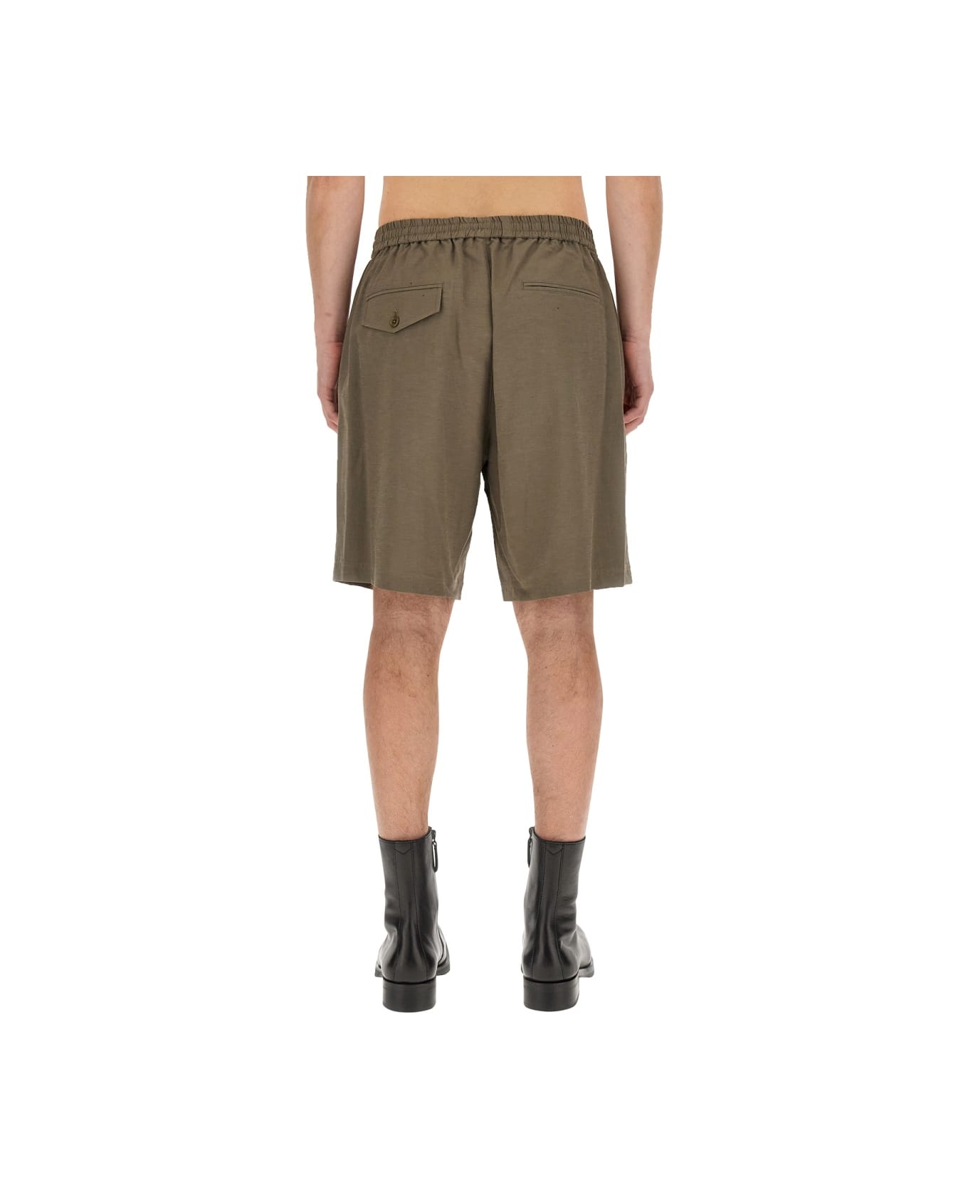 Helmut Lang Pull-on Shorts - GREEN