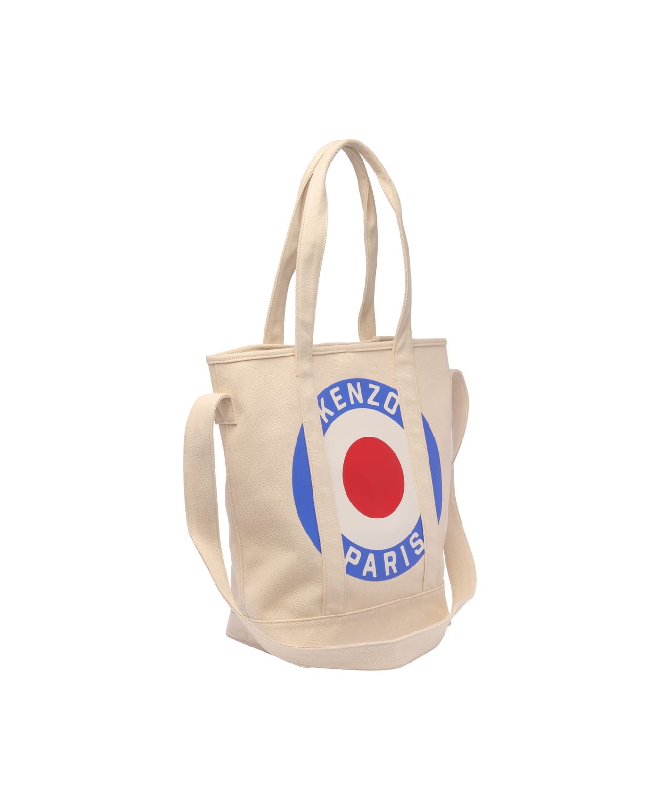Kenzo Logo Patched Tote - Beige トートバッグ