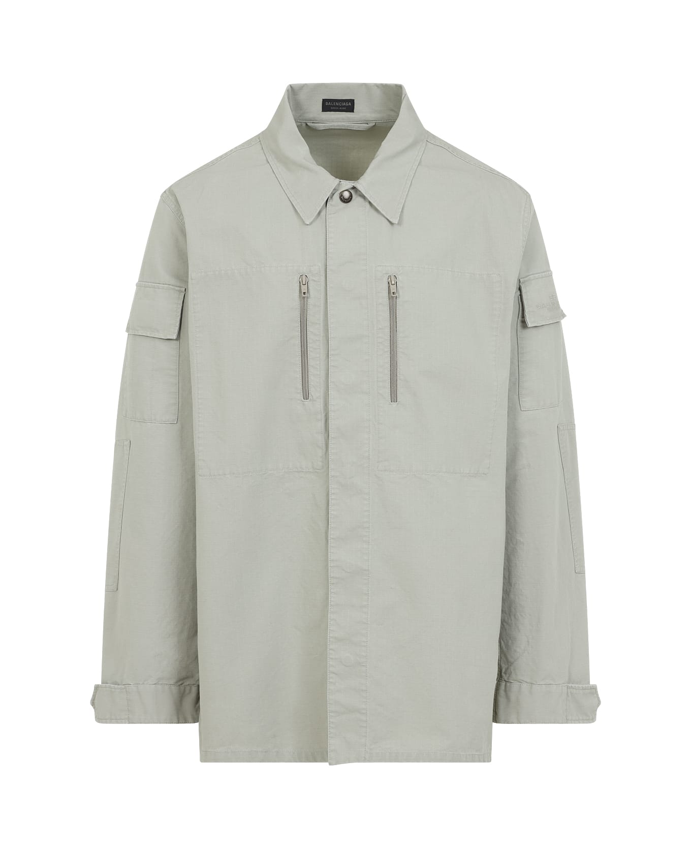 Balenciaga Long Sleeves Military Shirt - Military Beige