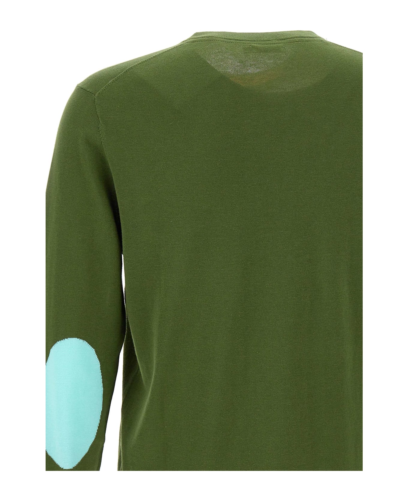 Sun 68 "round Elbow" Cotton Sweater - GREEN