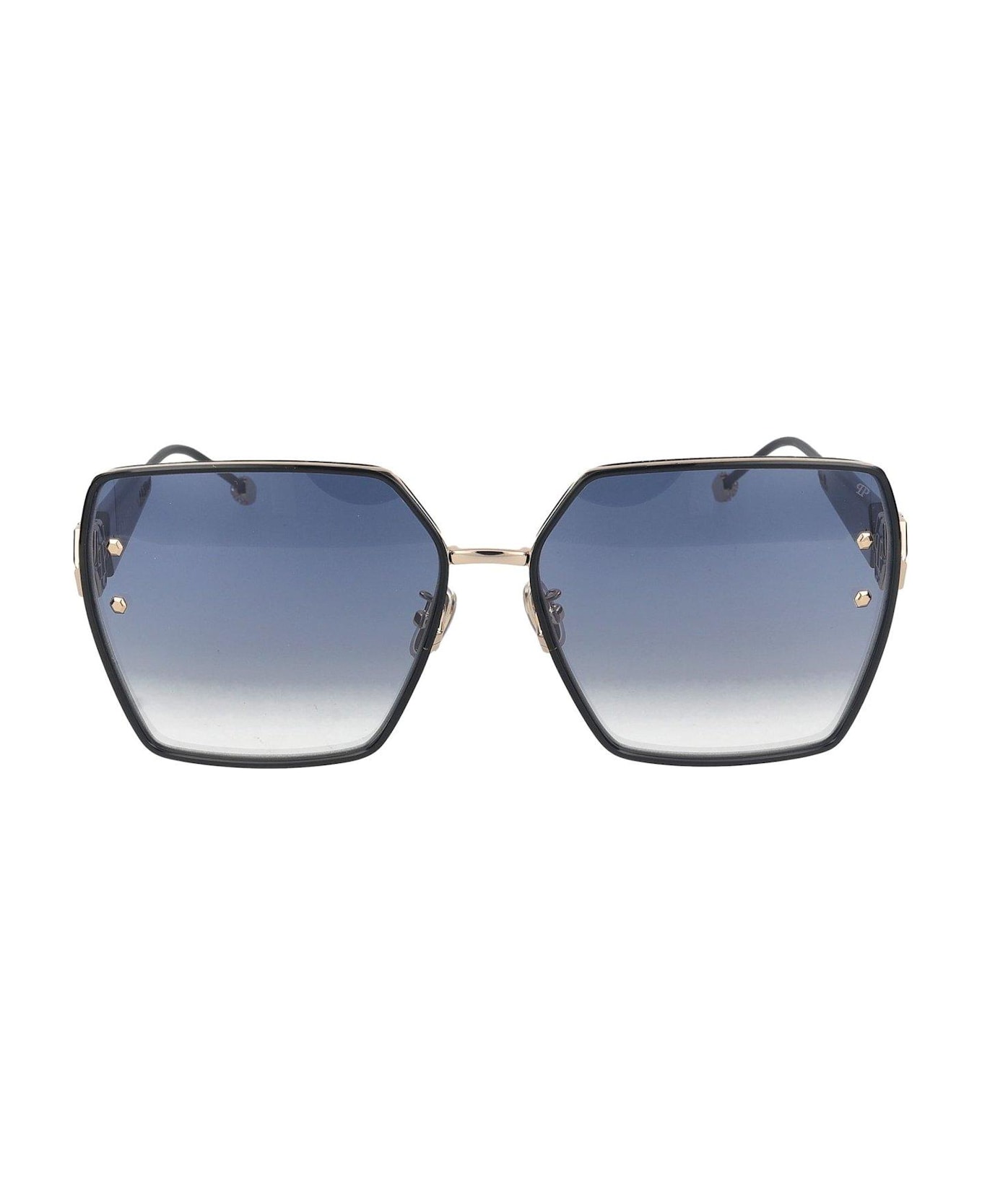 Philipp Plein Geometric Frame Sunglasses Sunglasses - 0300 GOLD
