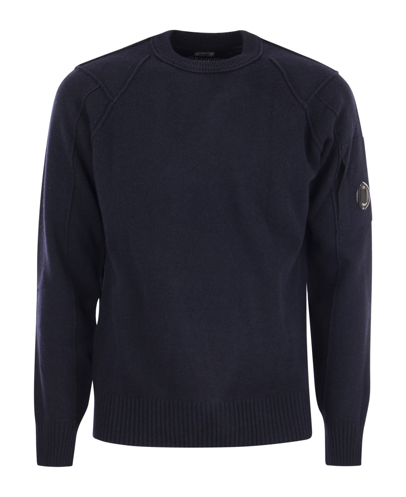 C.P. Company Round Neck Sweater - Blue