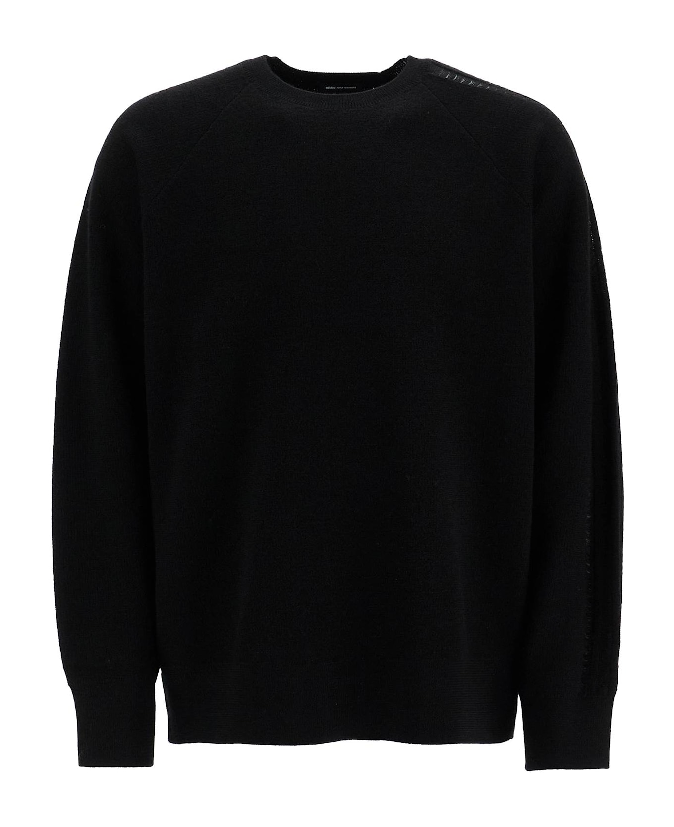 Y-3 Wool Crewneck Pullover - BLACK (Black)