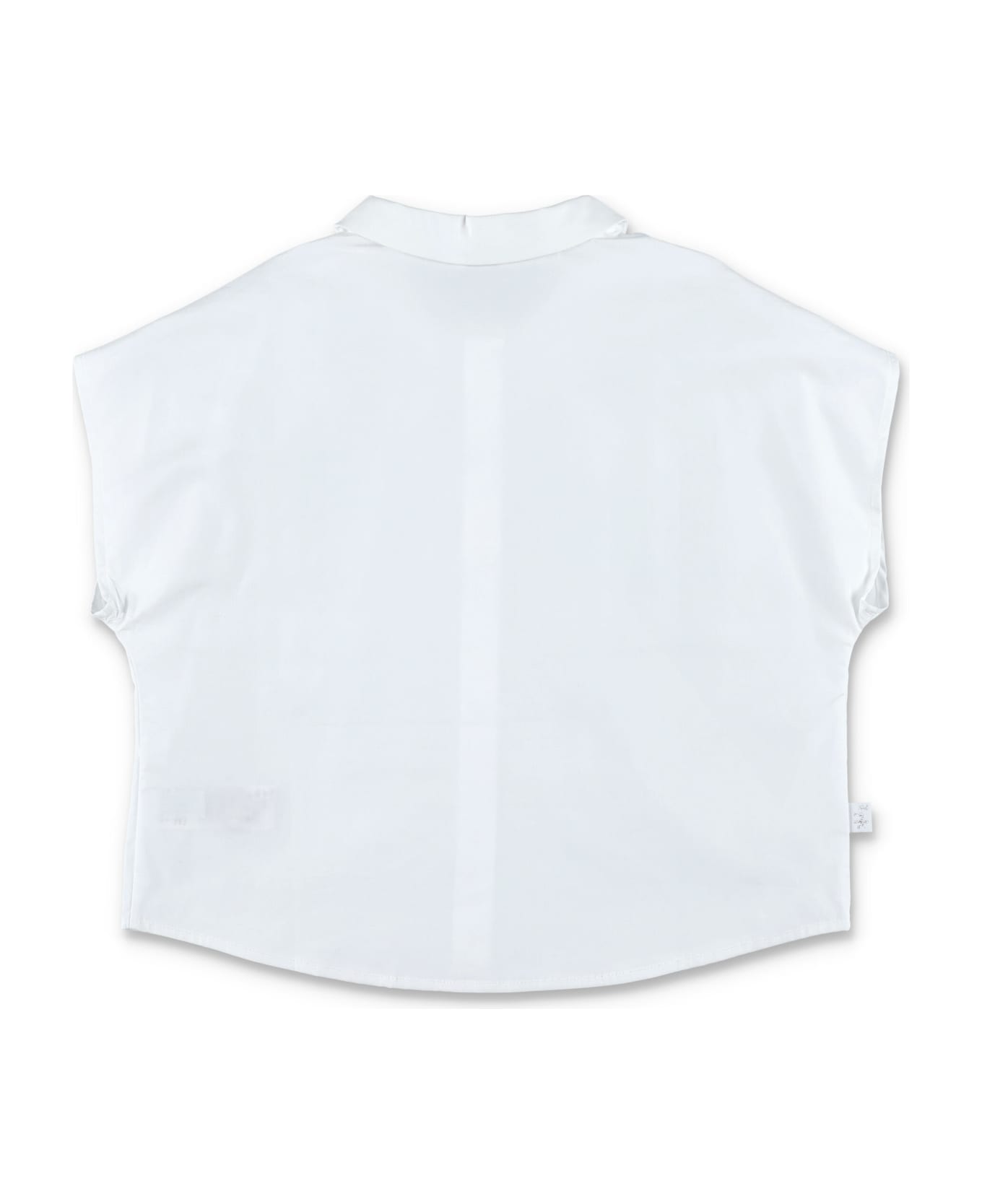 Il Gufo Sleeveless Shirt - WHITE