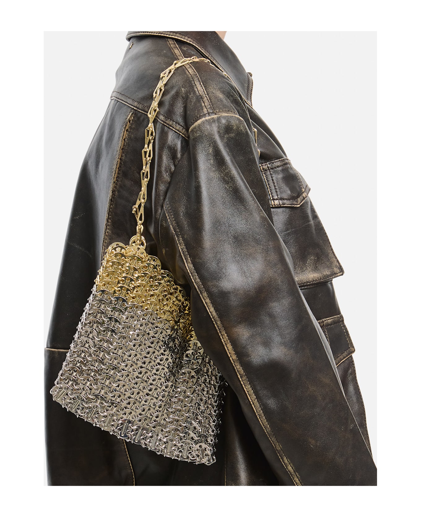 Paco Rabanne 1969 Skyline Soulder Bag - Silver