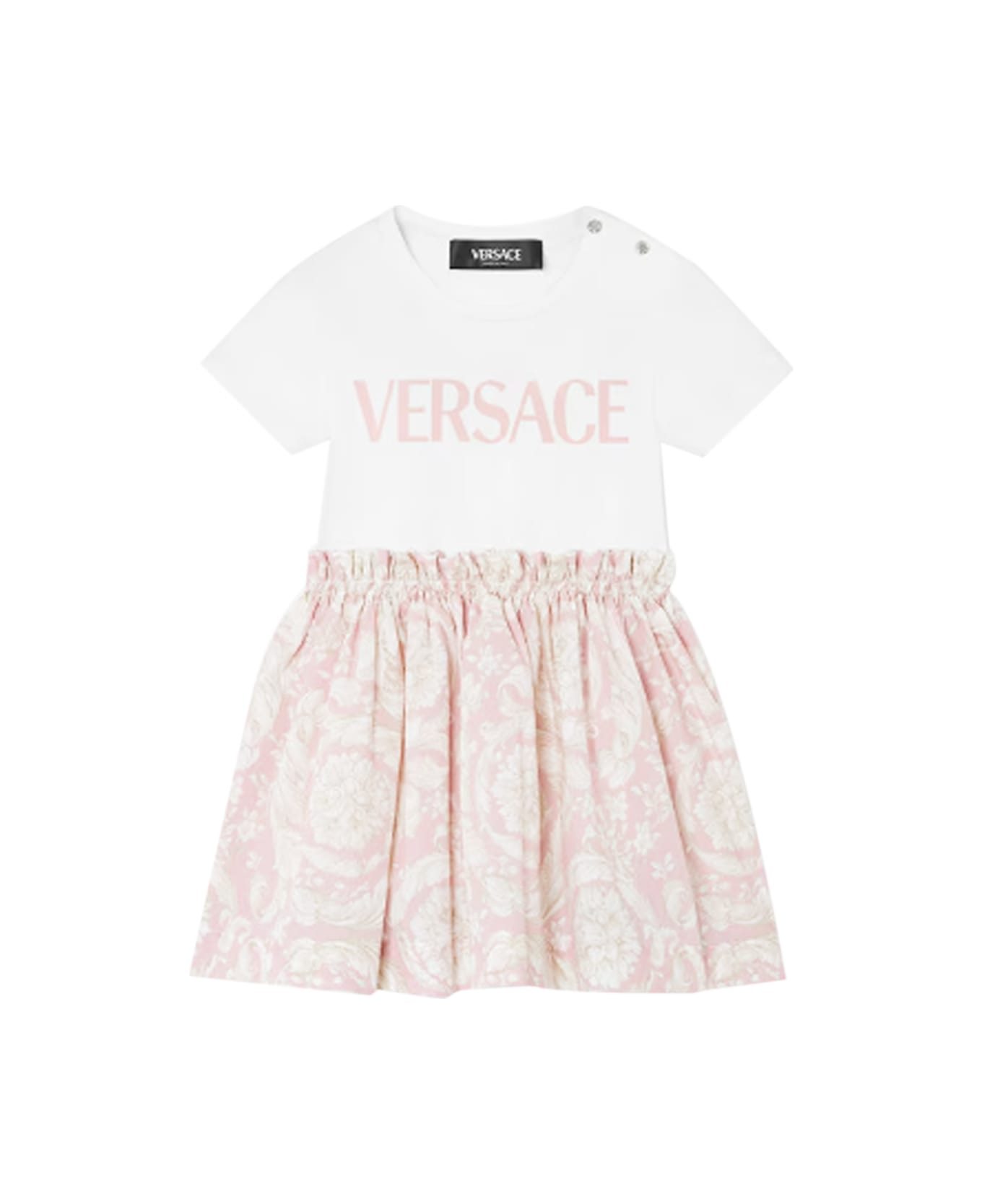 Versace Dress - Bianco/rosa