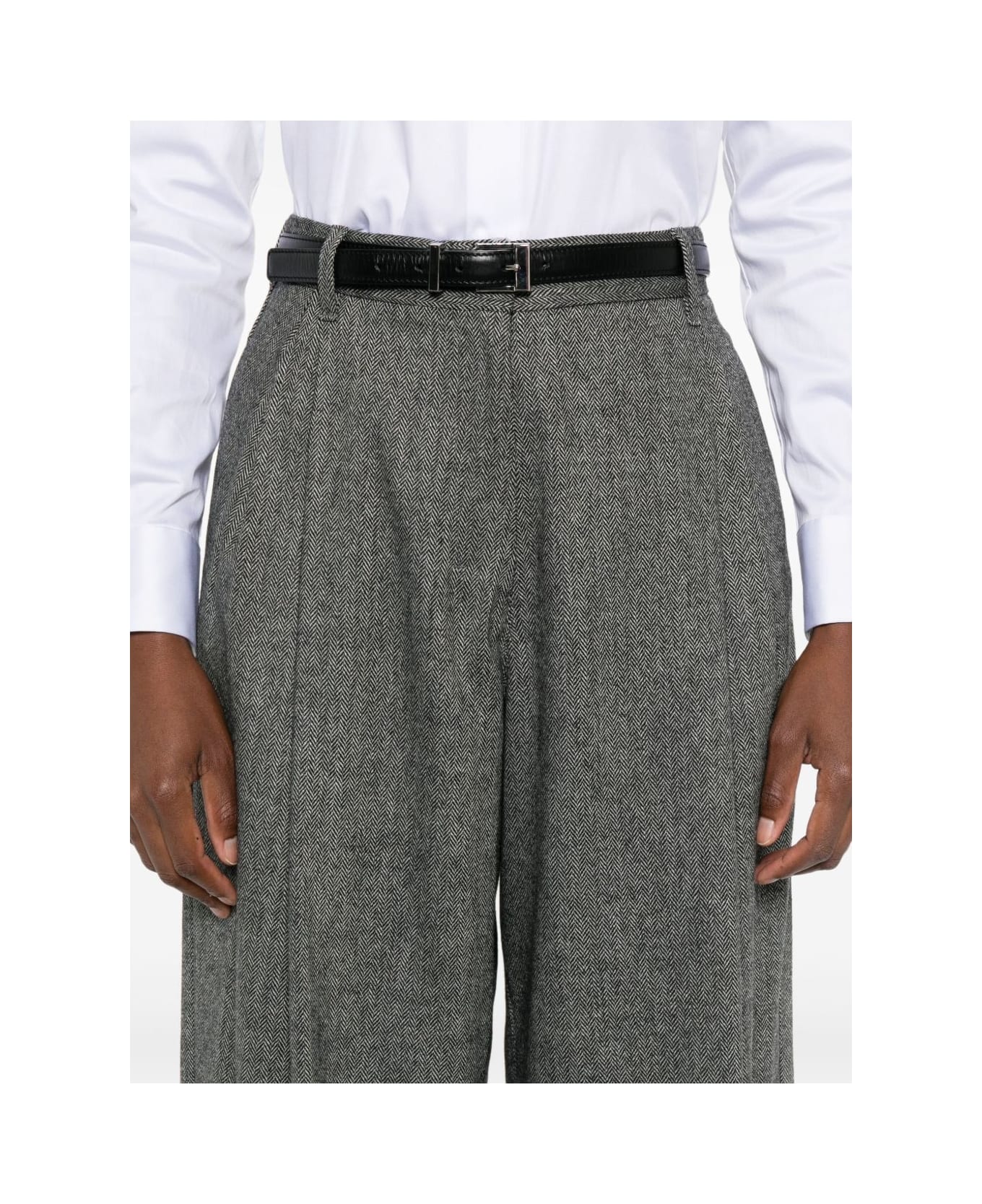 
S Max Mara Pleated Trousers - Grey