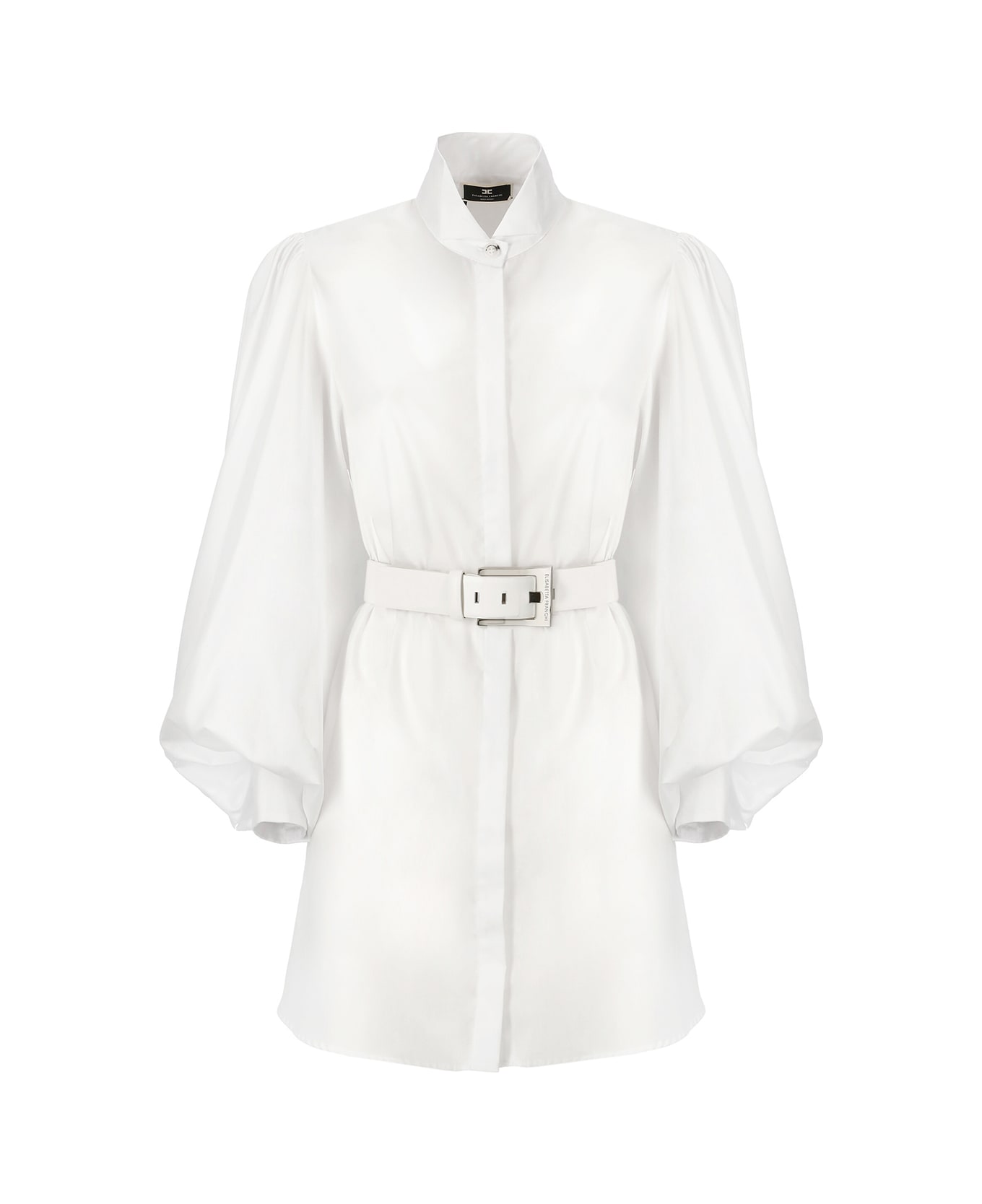 Elisabetta Franchi Shirt Dress - White