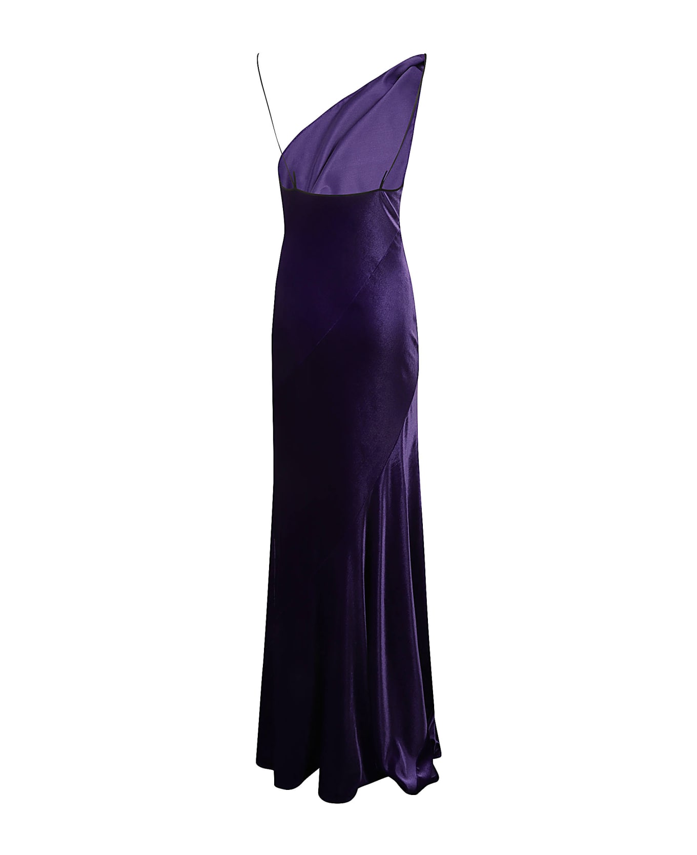 Philosophy di Lorenzo Serafini Velvet Long Dress - Violet