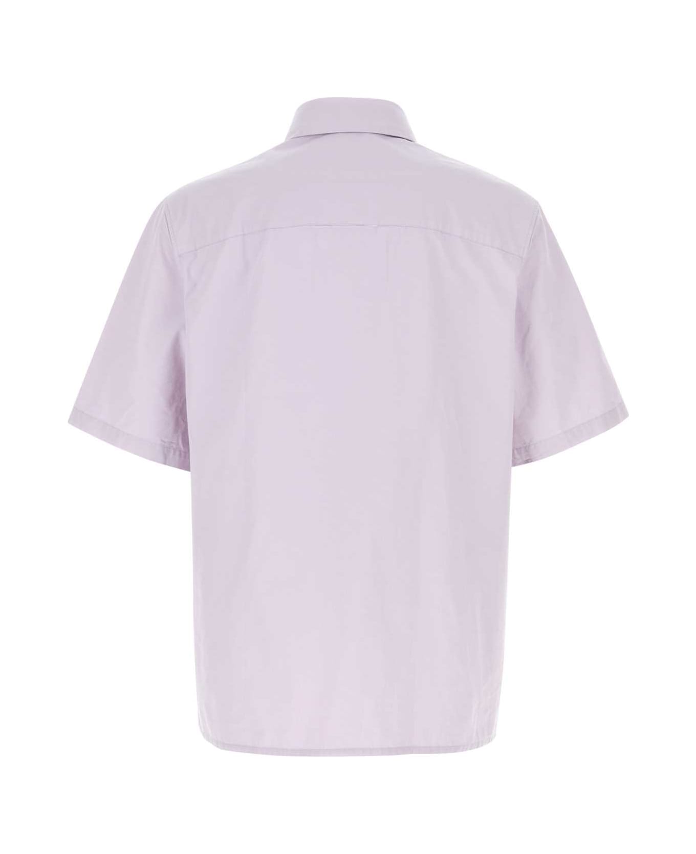 Maison Kitsuné Lilac Poplin Shirt - SOFTMAUVE