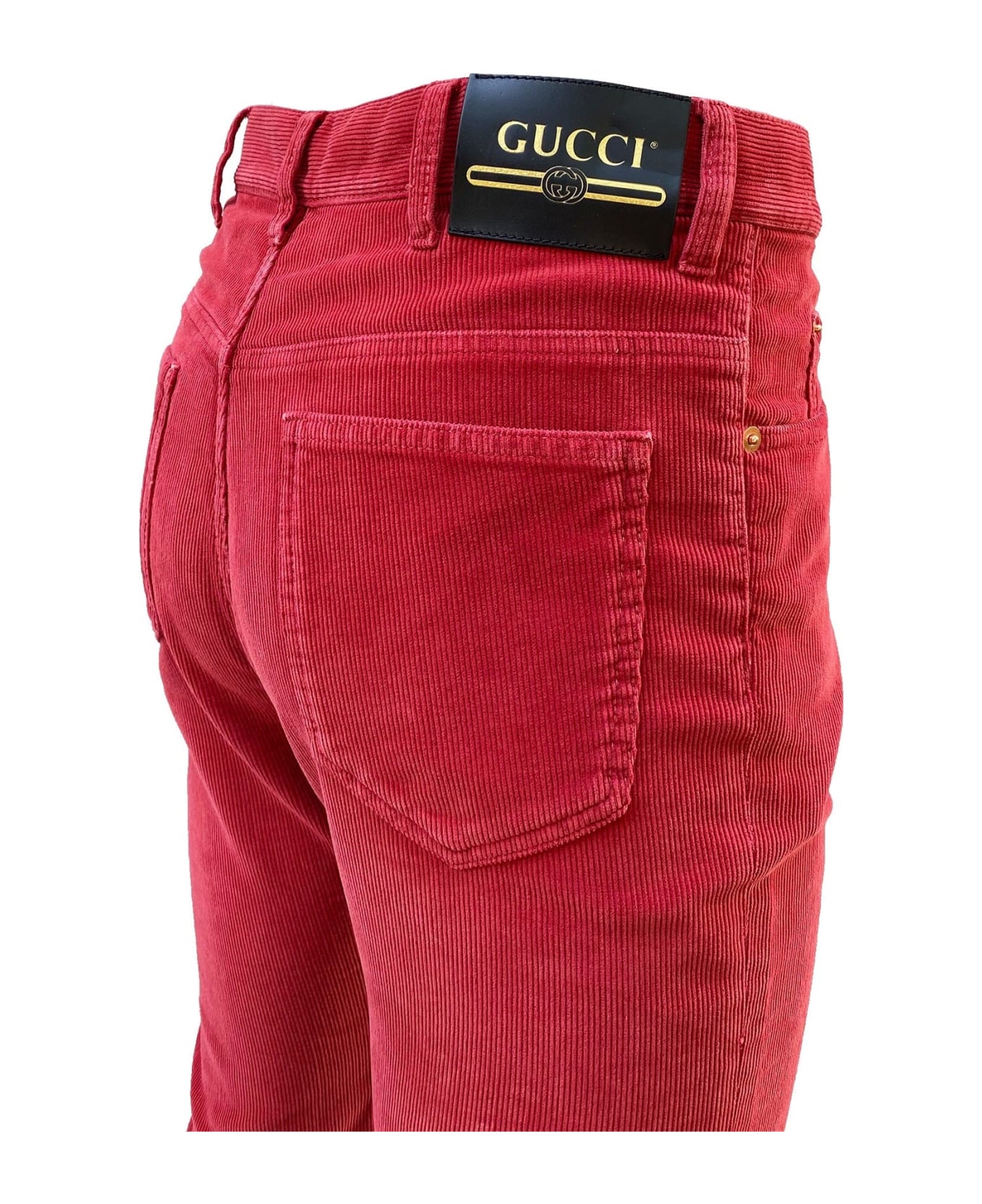 Gucci Velvet Trousers - Red デニム