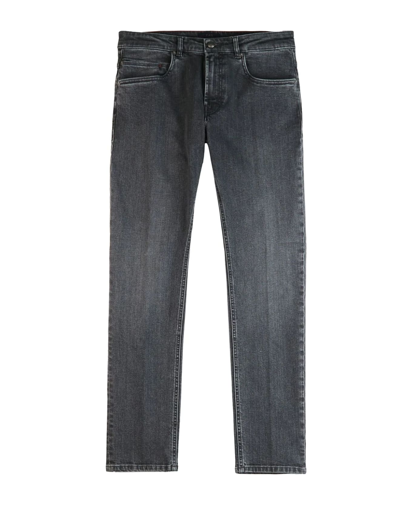 Fay Grey Stretch-cotton Denim Jeans - Blue