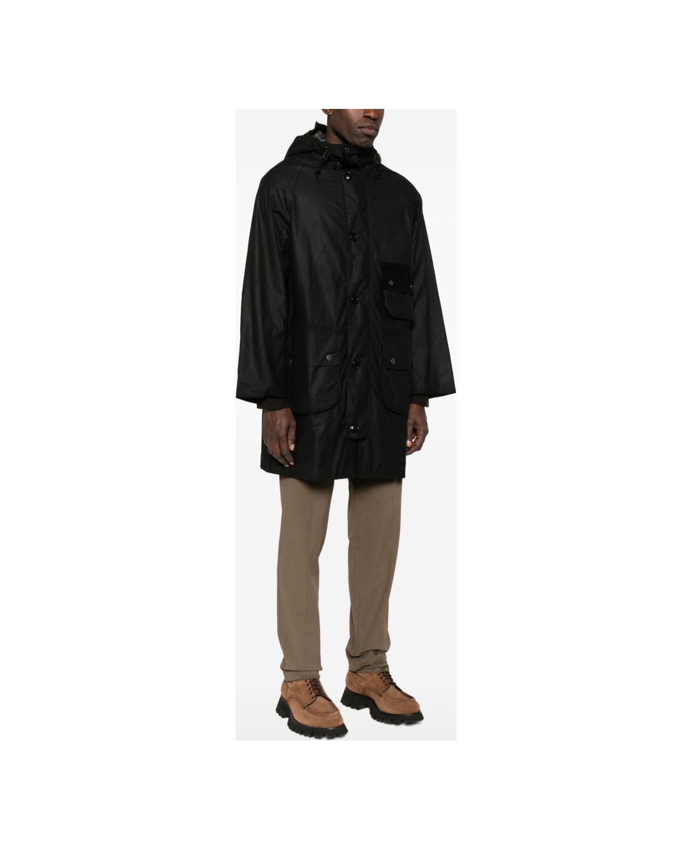 Barbour Solway Hooded Coat - Black