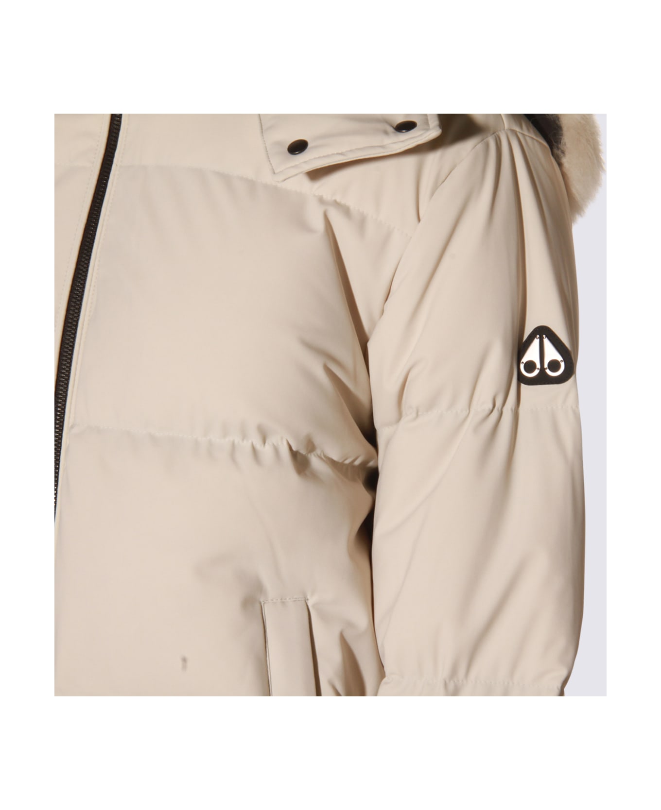 Moose Knuckles White Down Jacket - ALABASTER ダウンジャケット