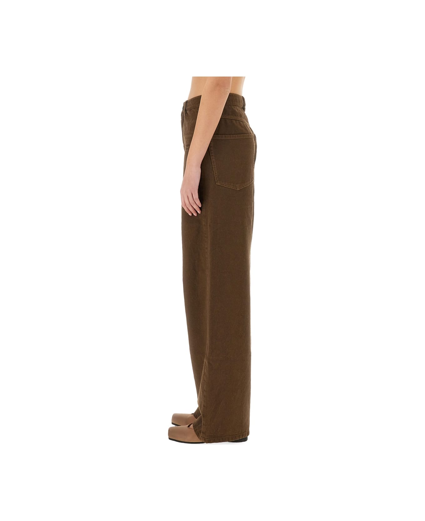 Uma Wang "wide-leg" Pants - BROWN