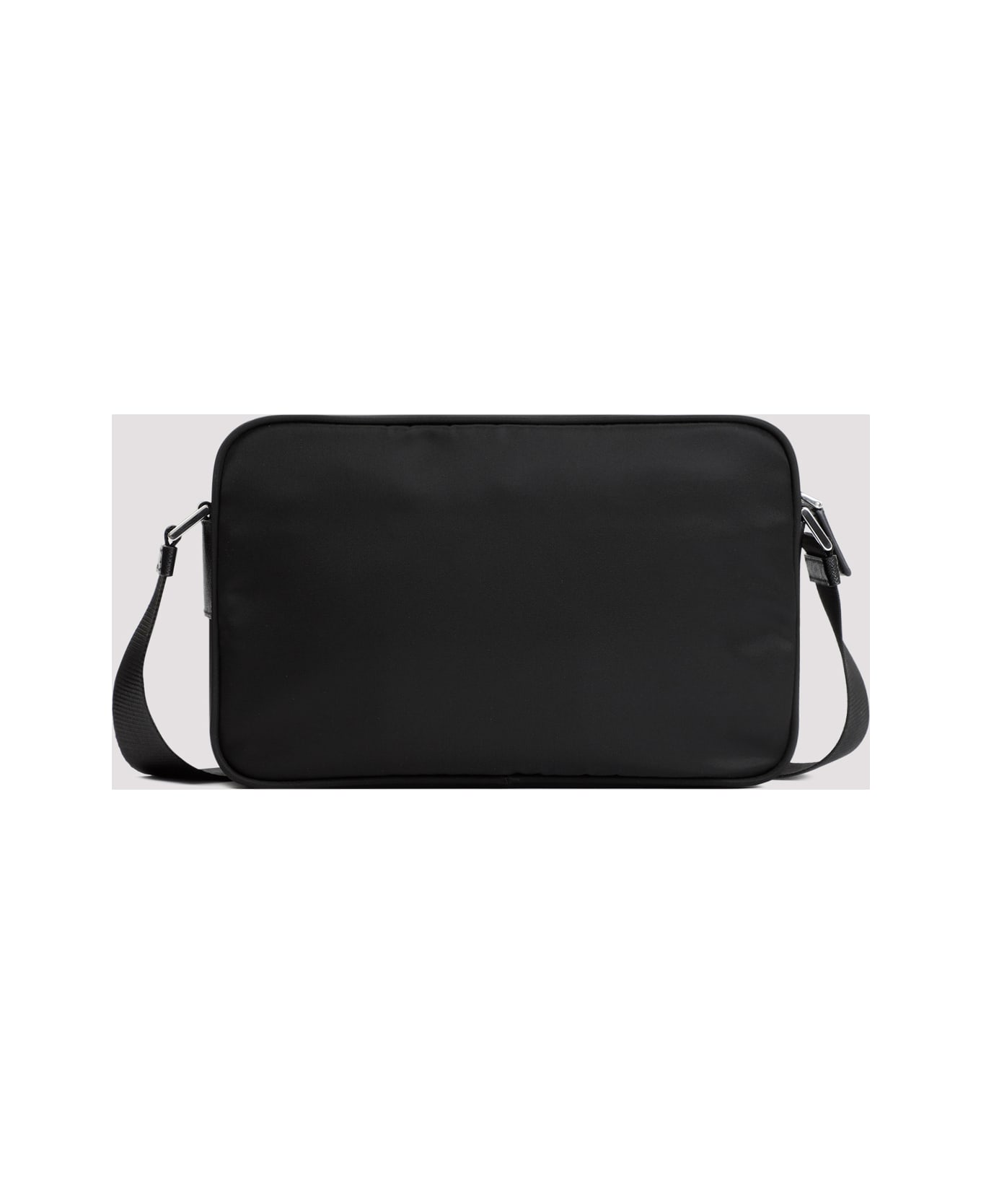 Prada Re-nylon And Leather Shoulder Bag - Nero