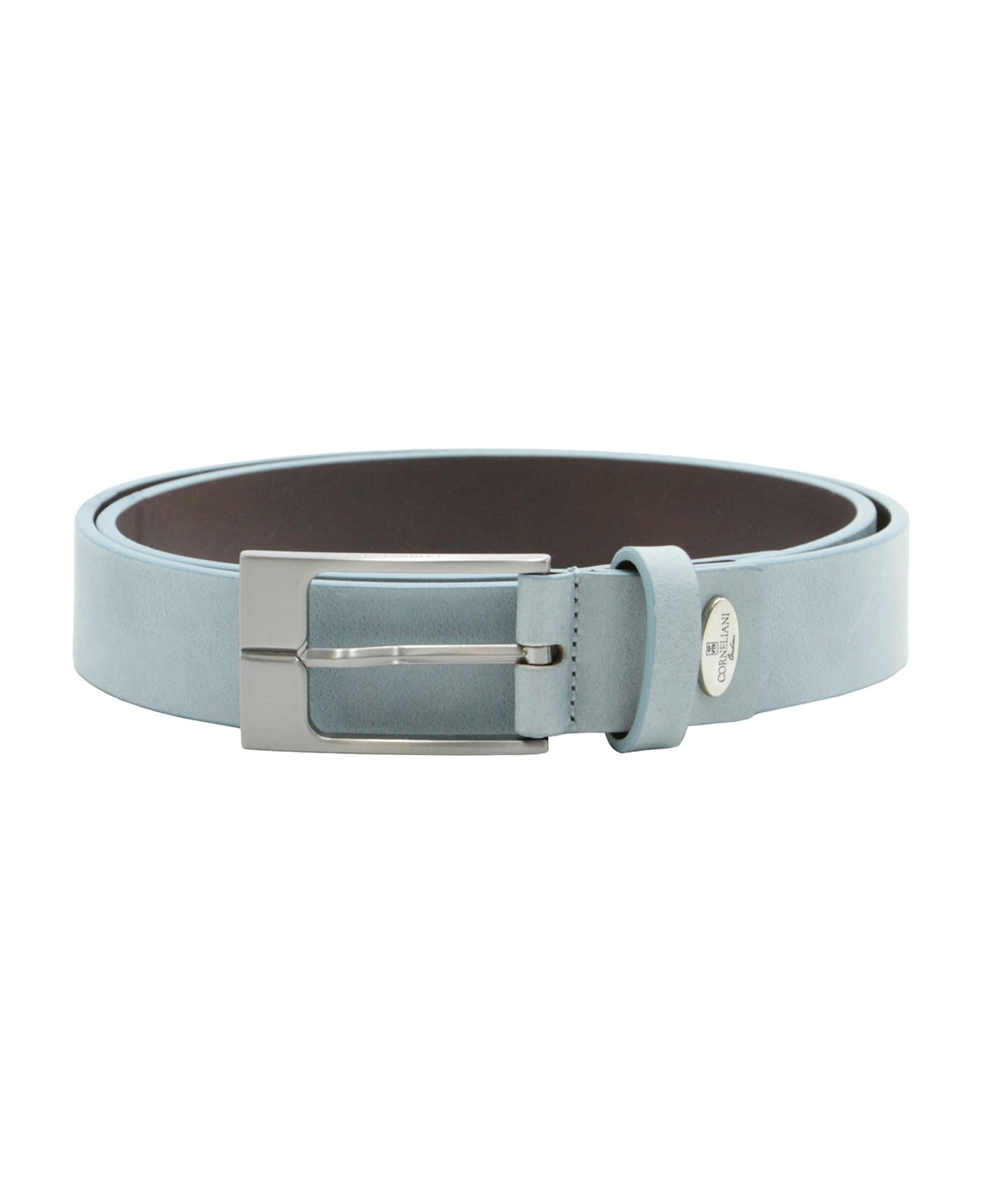 Corneliani Leather Belt - Light Blue