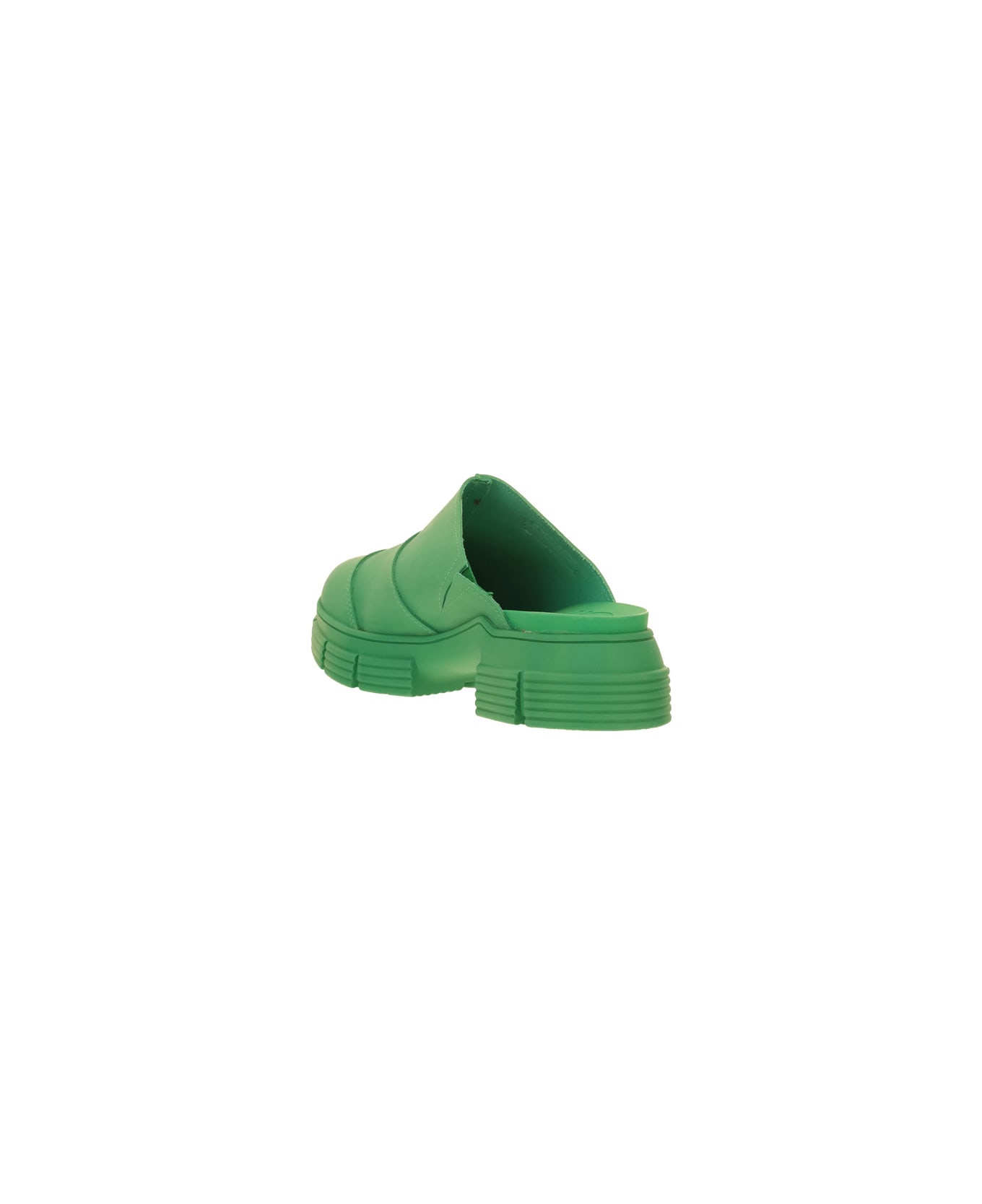 Ganni Rubber Sandals - GREEN
