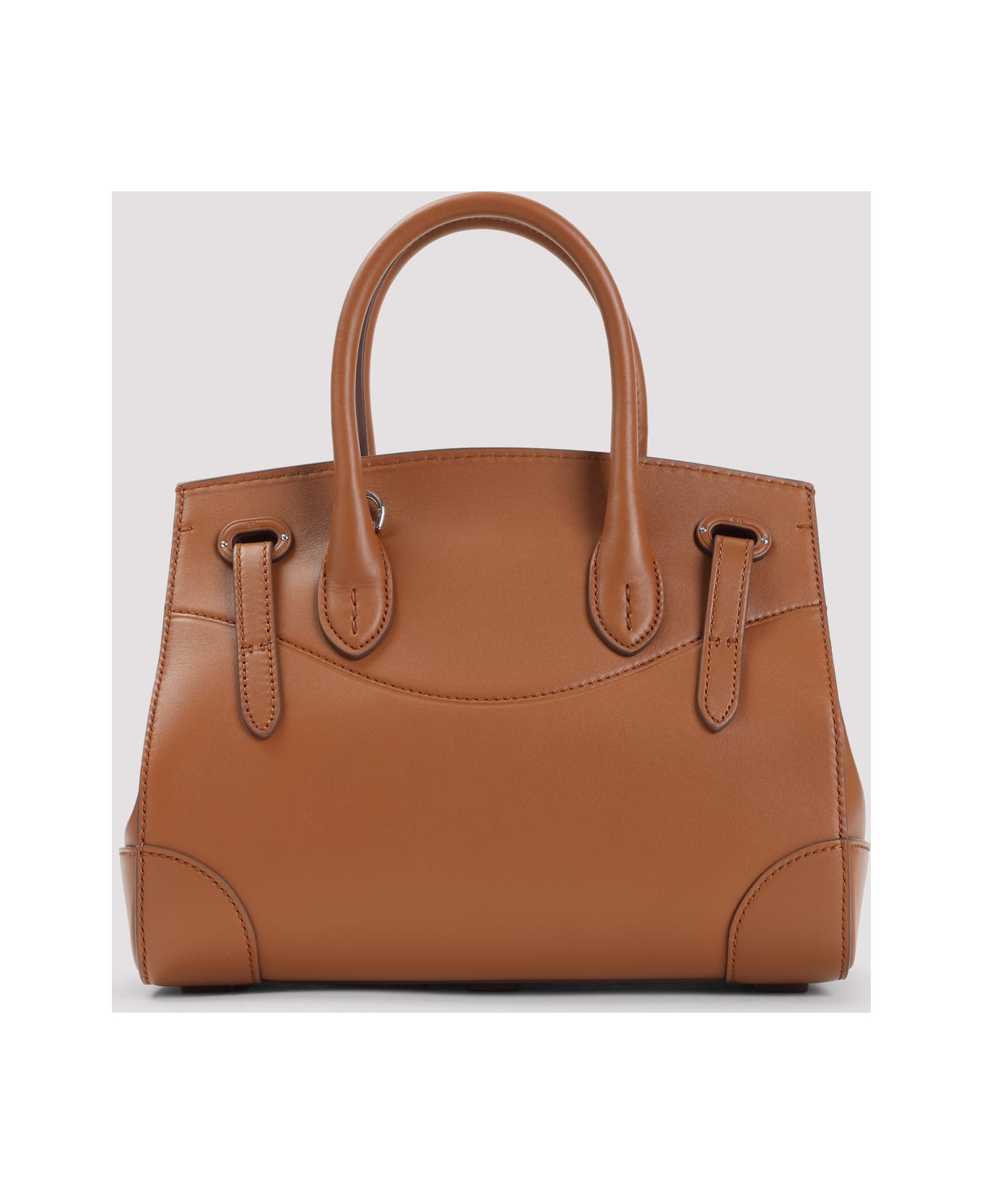 Ralph Lauren Ricky 27 Calf Leather Handbag - Rl Gold