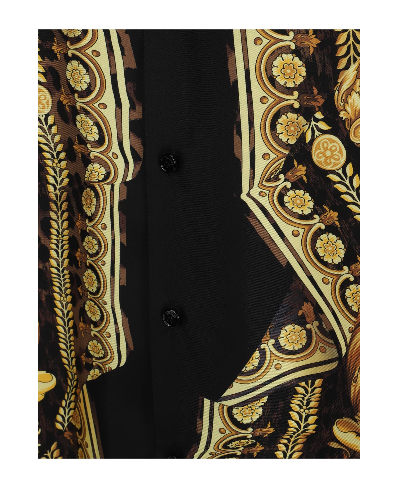 Versace Informal Shirt - Chestnut+gold