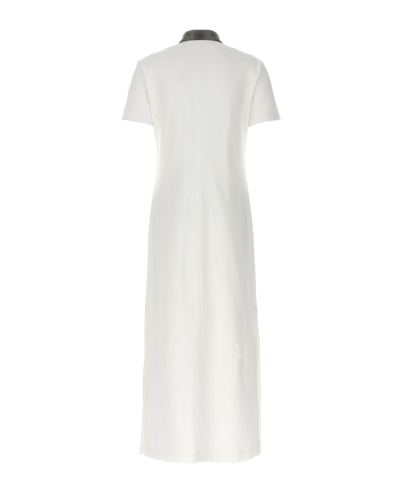 Brunello Cucinelli 'monile' Maxi Dress - White