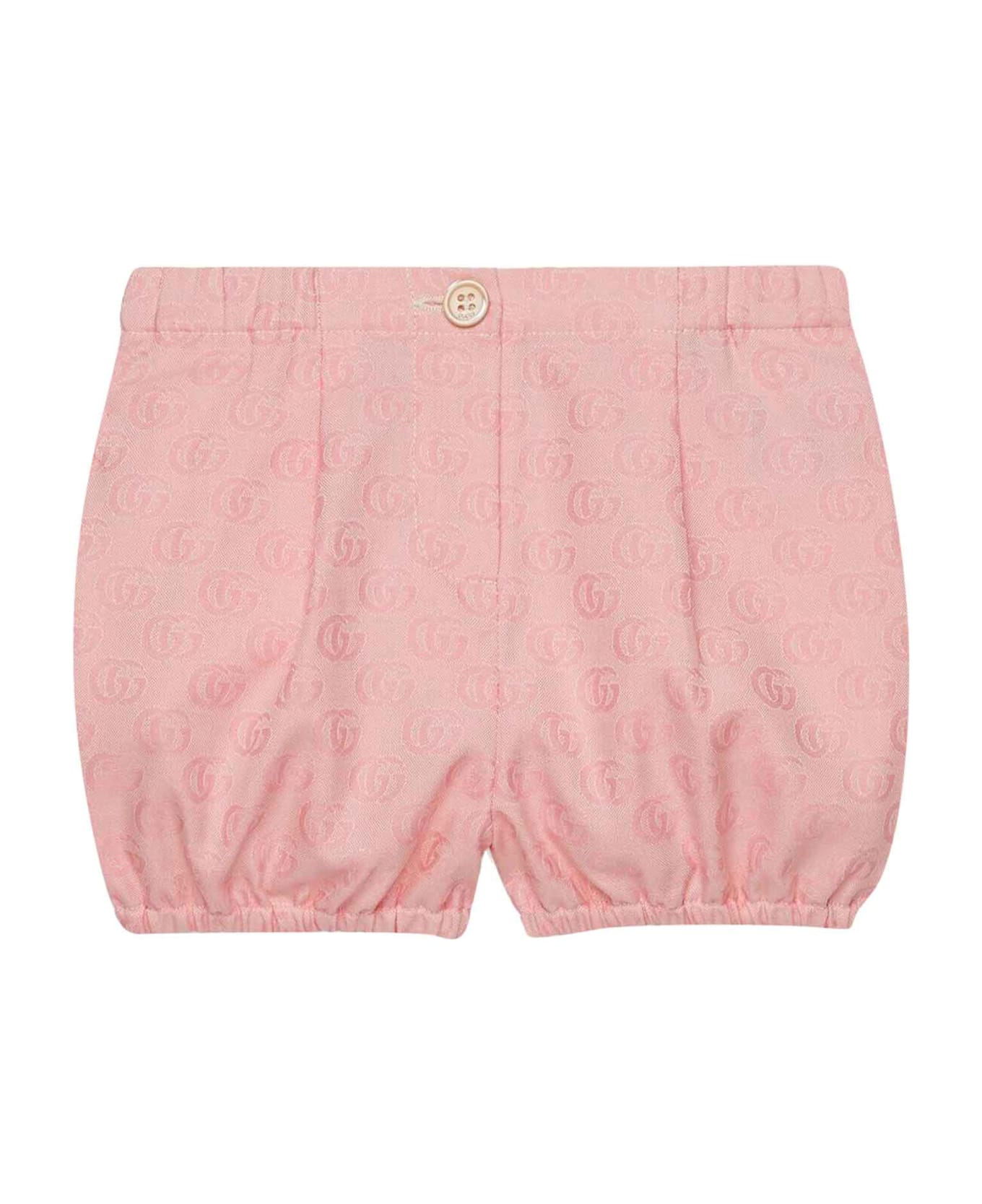 Gucci Pink Shorts Baby Unisex - Rosa
