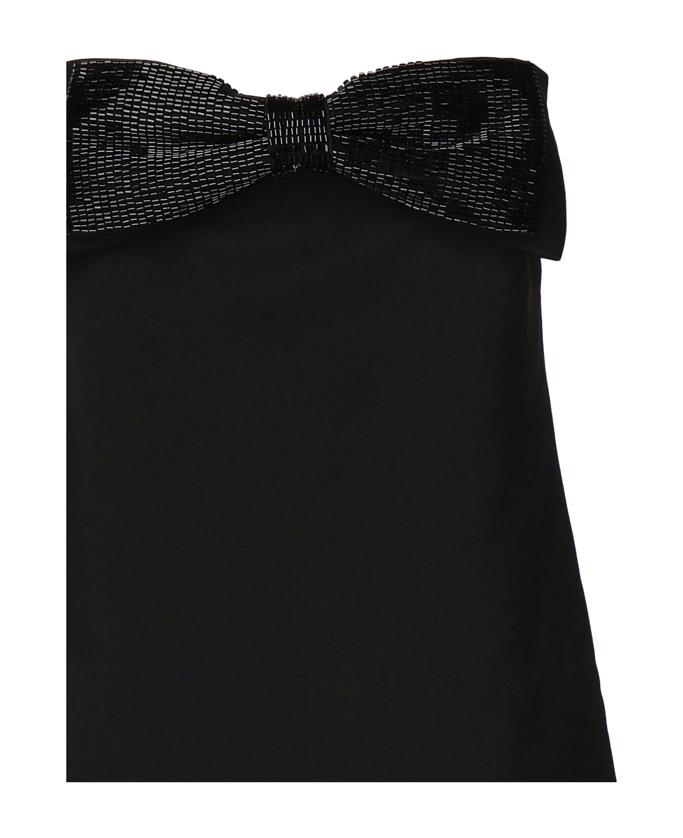 self-portrait Crepe Wrap Mini Dress - Black