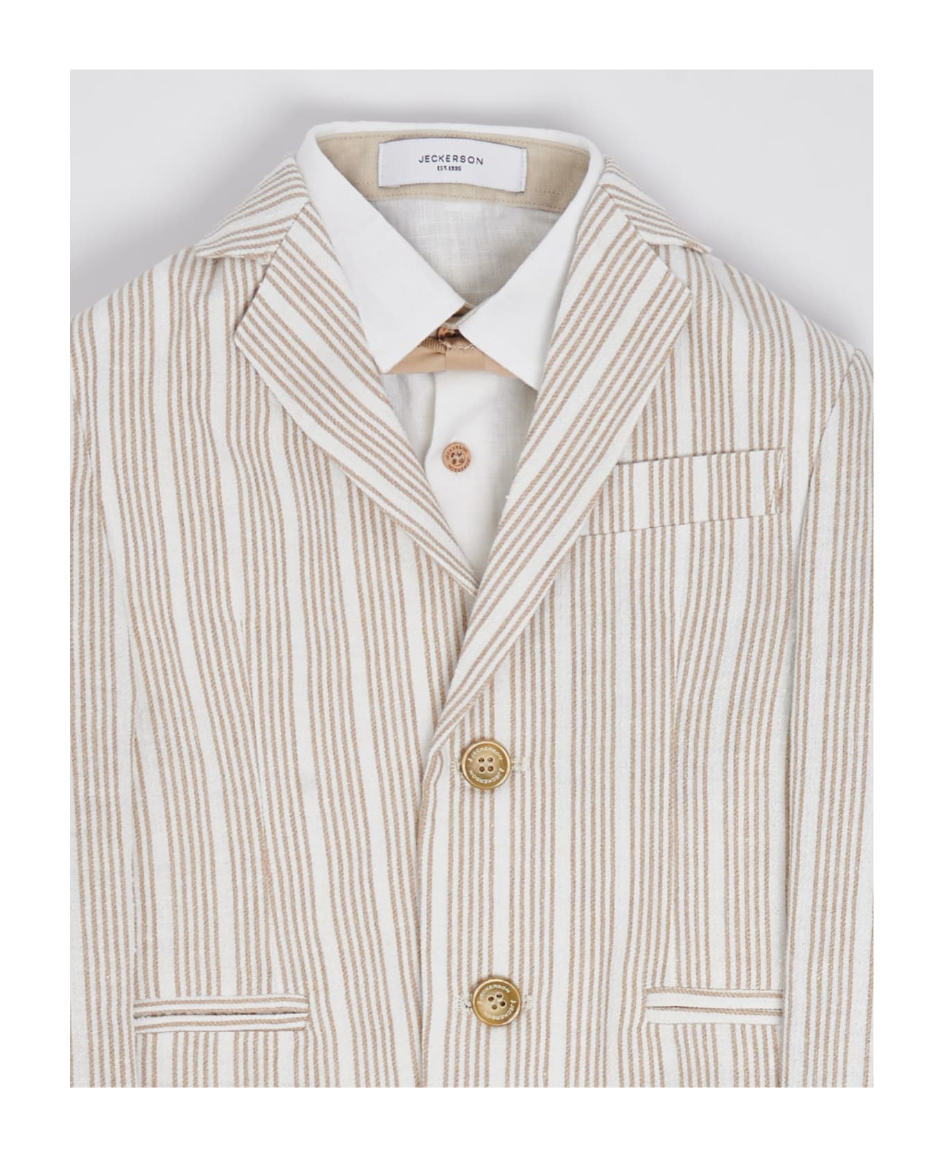 Jeckerson Suits Suit (tailleur) - BIANCO-BEIGE ウェア