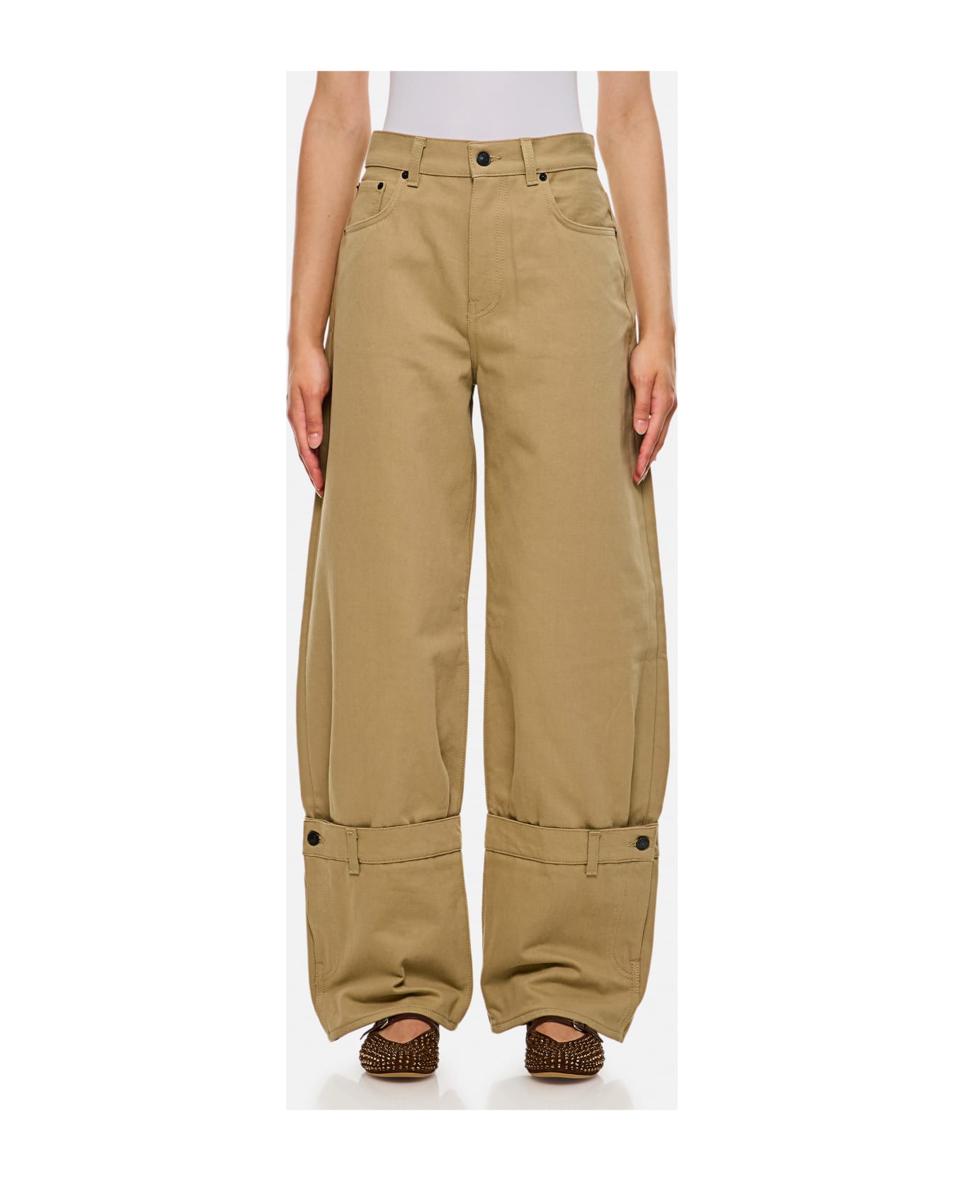 Haikure Hurley Bullley Denim Pants - BEIGE