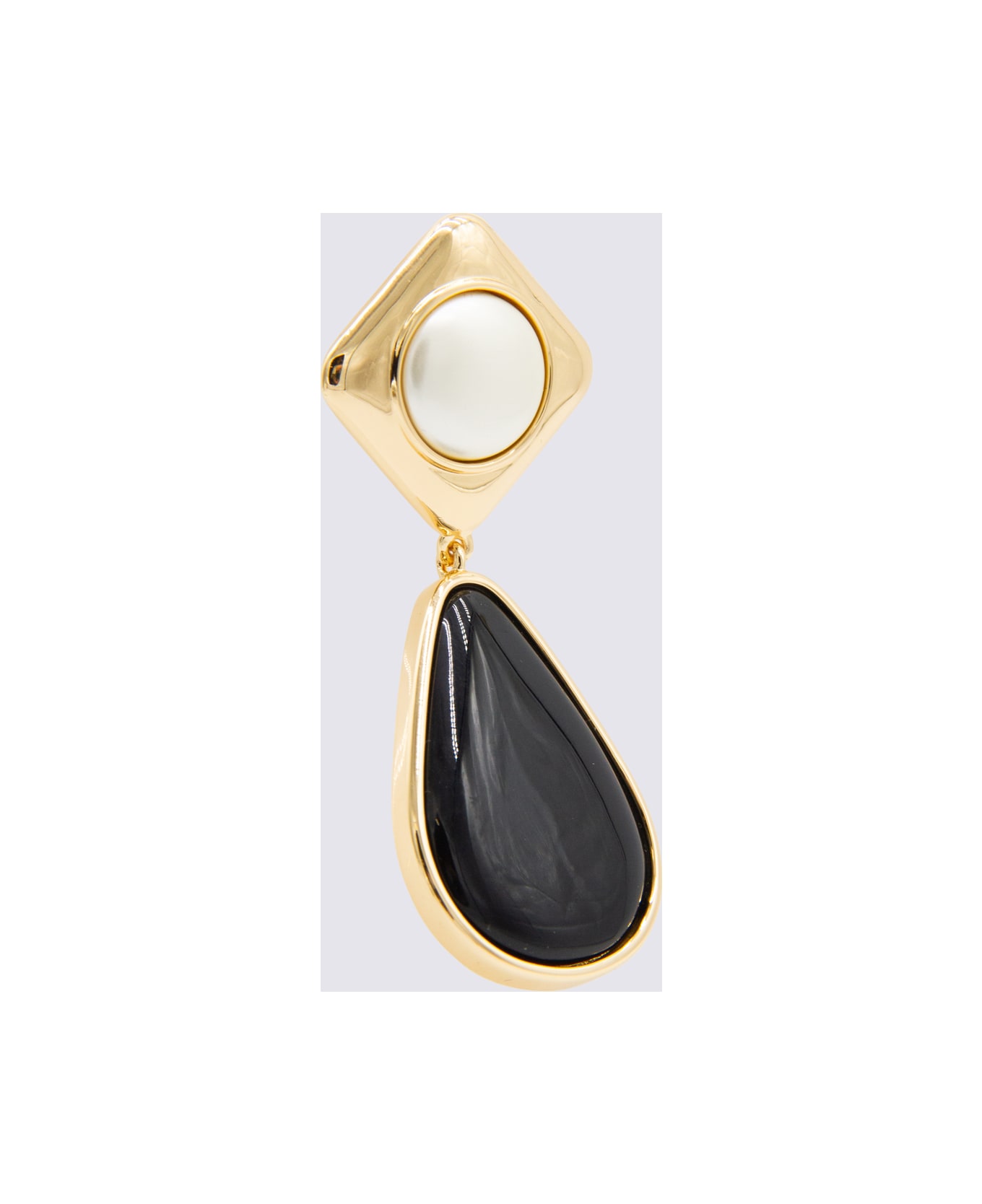 self-portrait Gold Metal Earrings - Golden