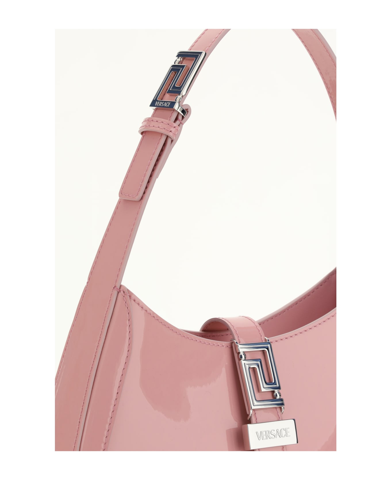 Versace Greca Goddess Handbag - Optical White-versace Gol