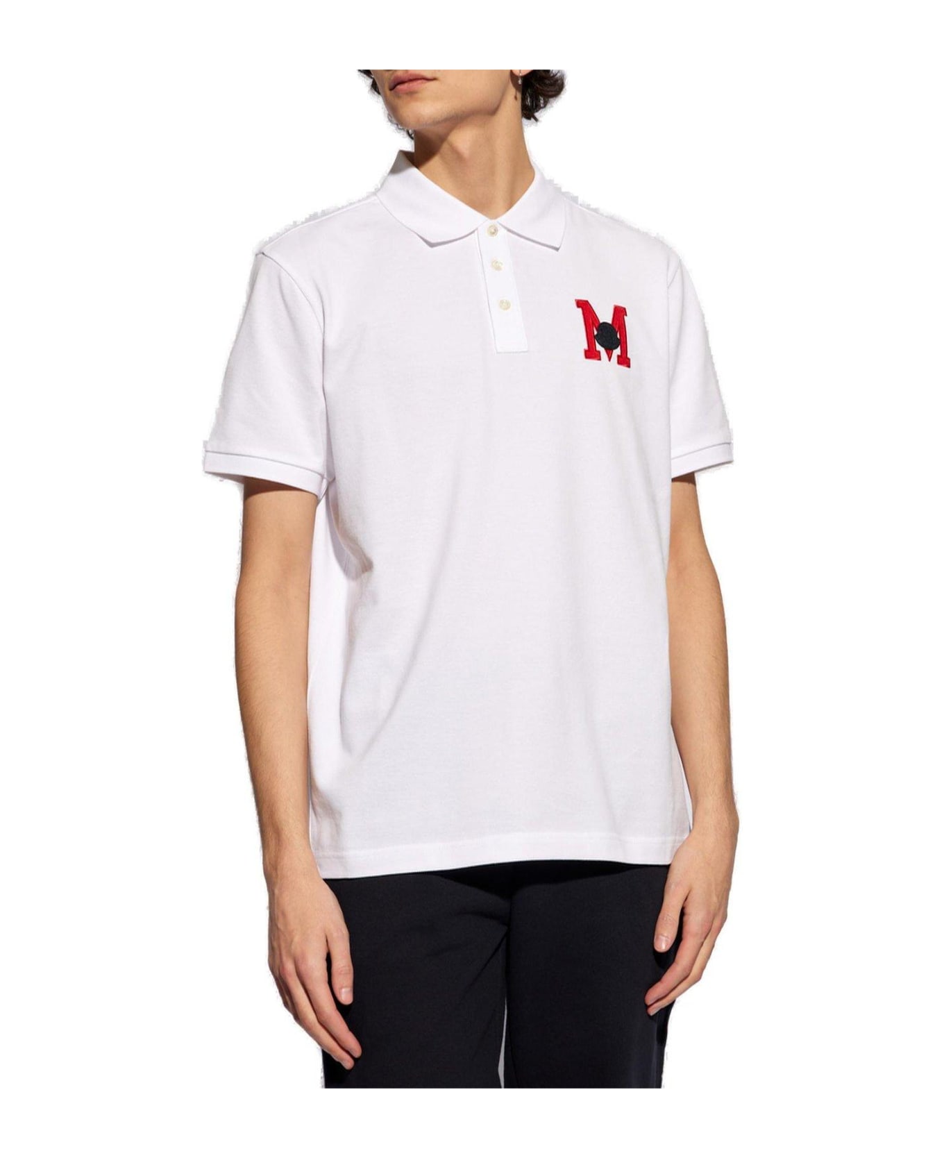 Moncler Logo Embroidered Short-sleeved Polo Shirt シャツ